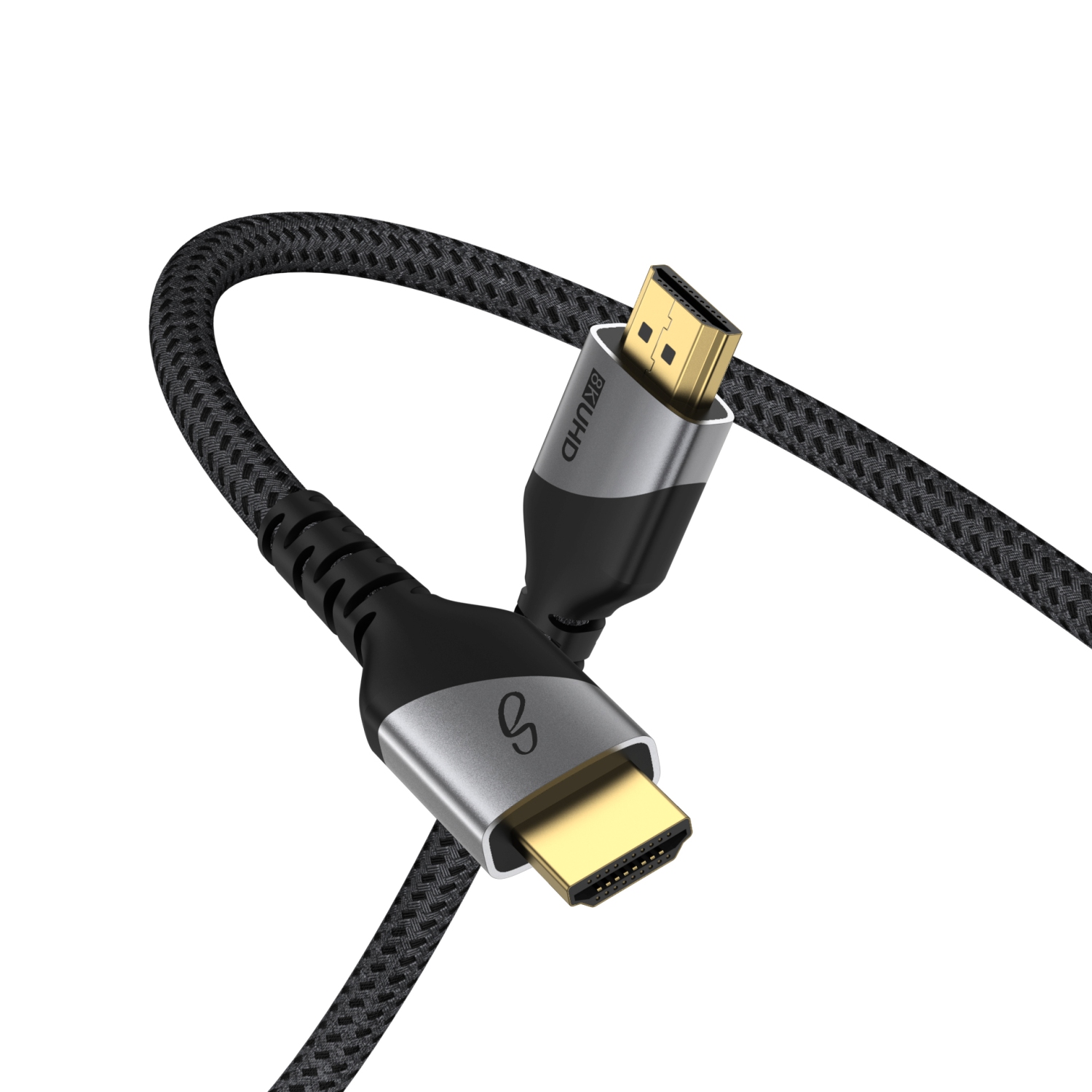 Saga 8K HDMI 2.1 Cable – 3M, 48Gbps Ultra HD, 8K@60Hz, 4K@120Hz, HDR10+, Dolby Atmos, eARC – Braided, Gold-Plated – PS5, Xbox, Smart TVs