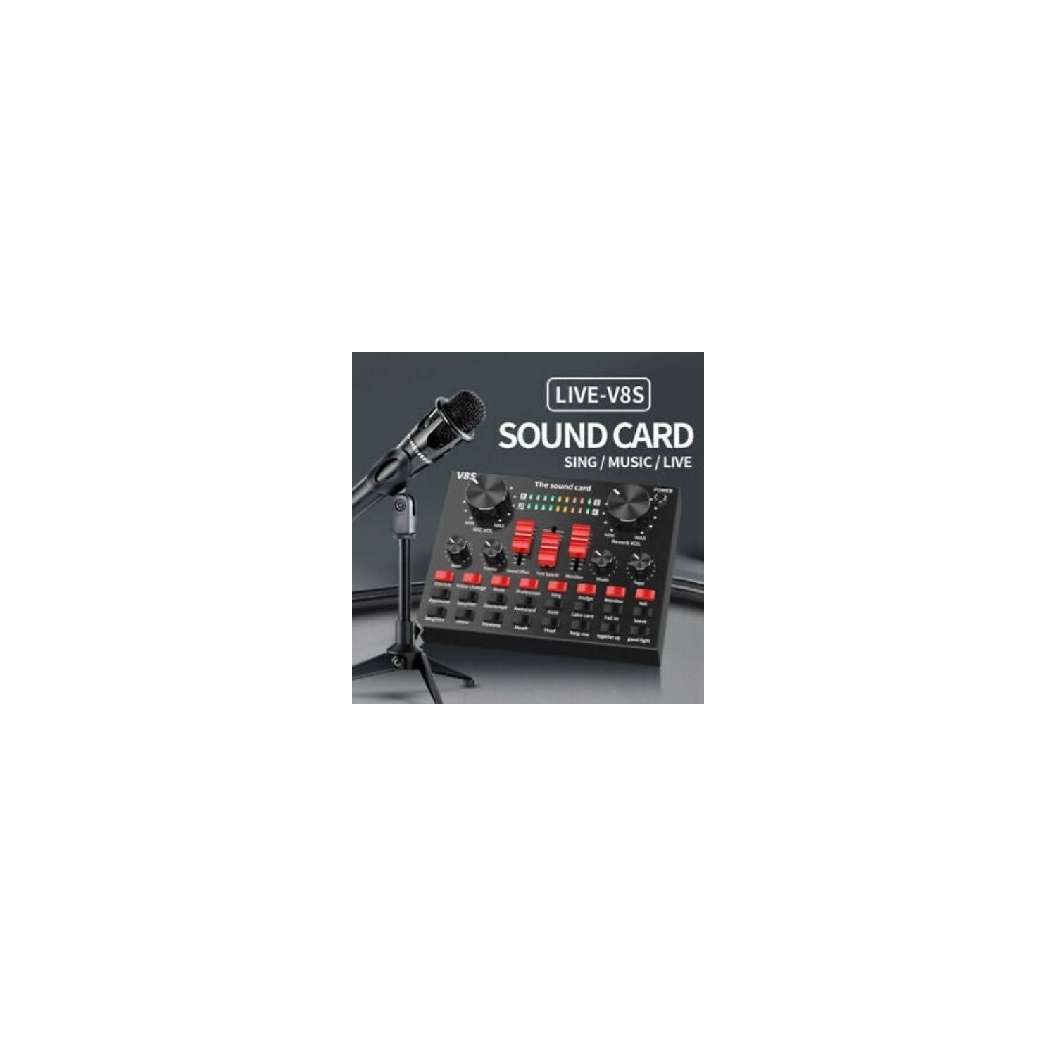 Sound Mixer Sound Effect Voice Changer for Broadcast Livestream Mobile Phone PC