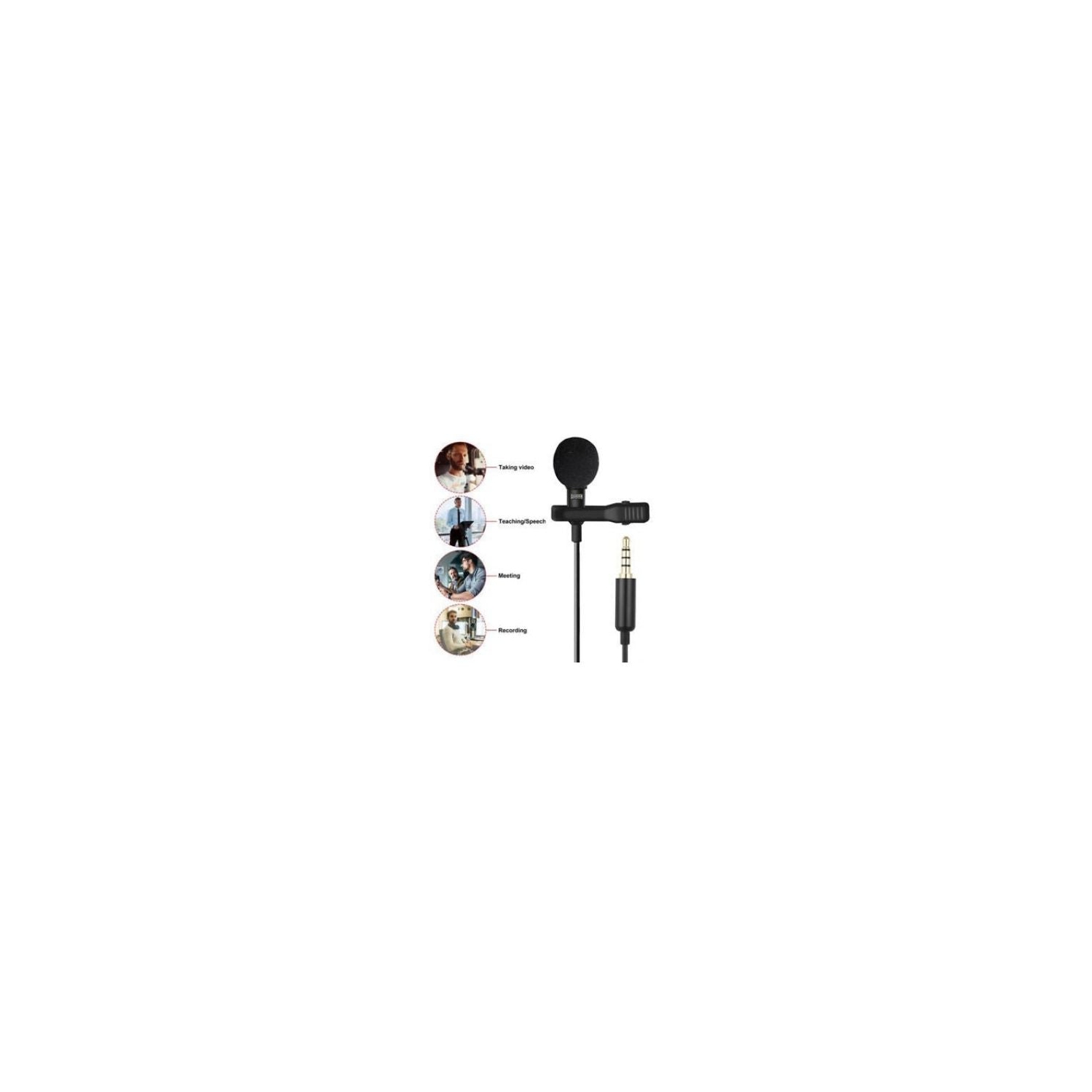 Lavalier Mic Mini Clip-on Ultimate Omnidirectional Portable Wired Microphone