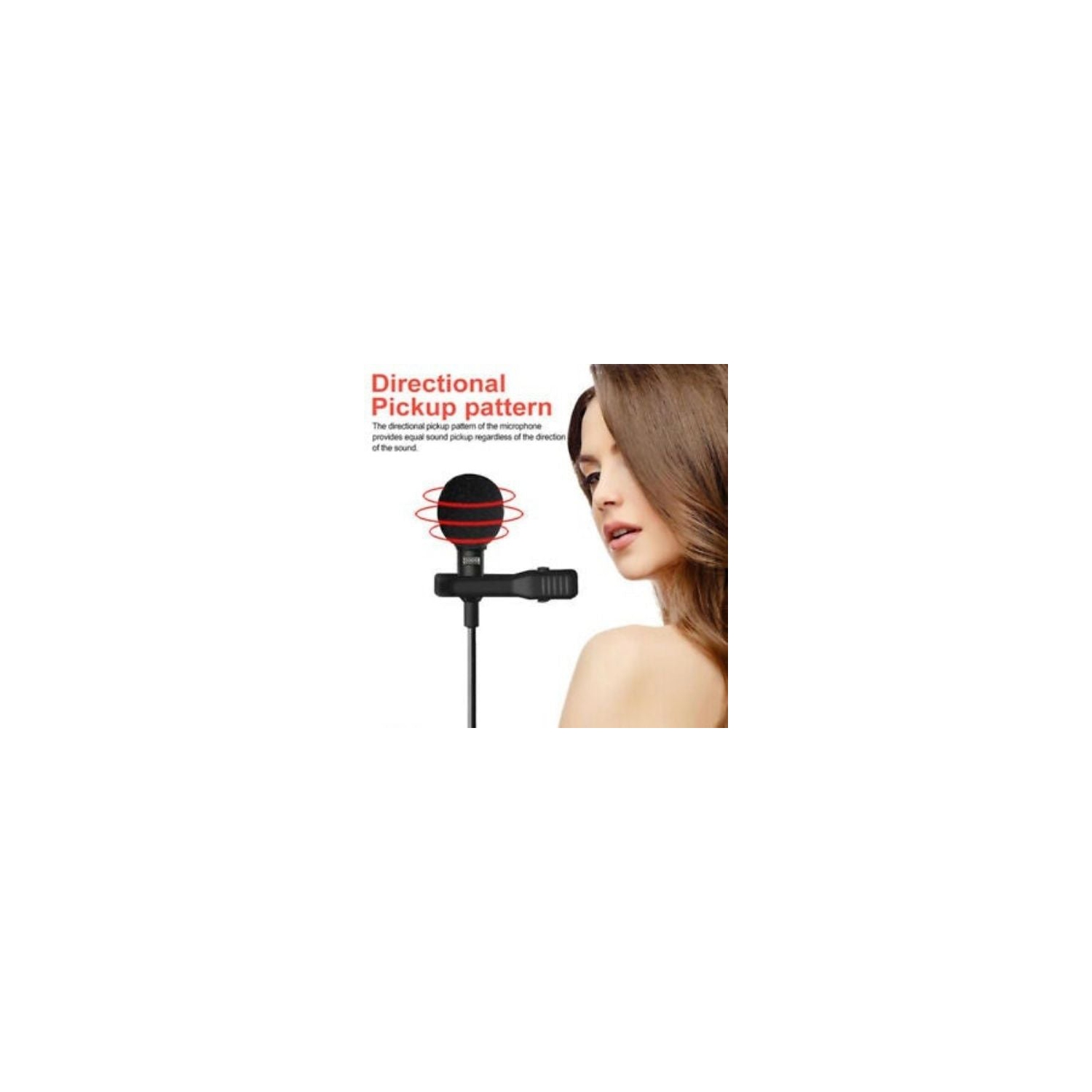 Lavalier Mic Mini Clip-on Ultimate Omnidirectional Portable Wired Microphone