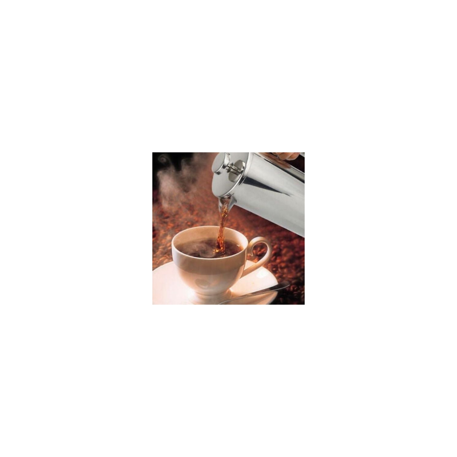 Cafetière à piston en acier inoxydable, 800 ml, théière facile à nettoyer avec filtre