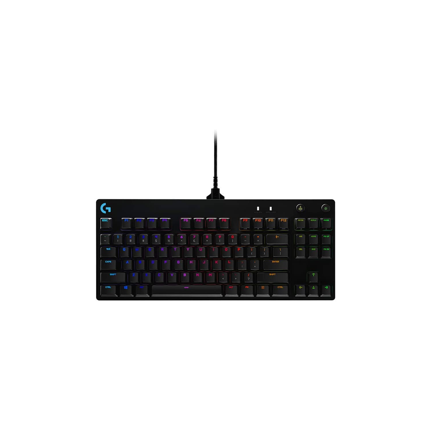Logitech G Pro Backlit Mechanical GX Blue Clicky Gaming Keyboard - English-open box