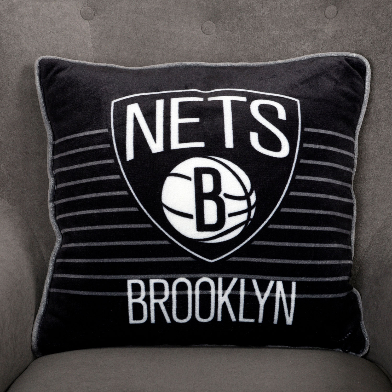 Coussin décoratif sur le thème de la NBA - Nets de Brooklyn