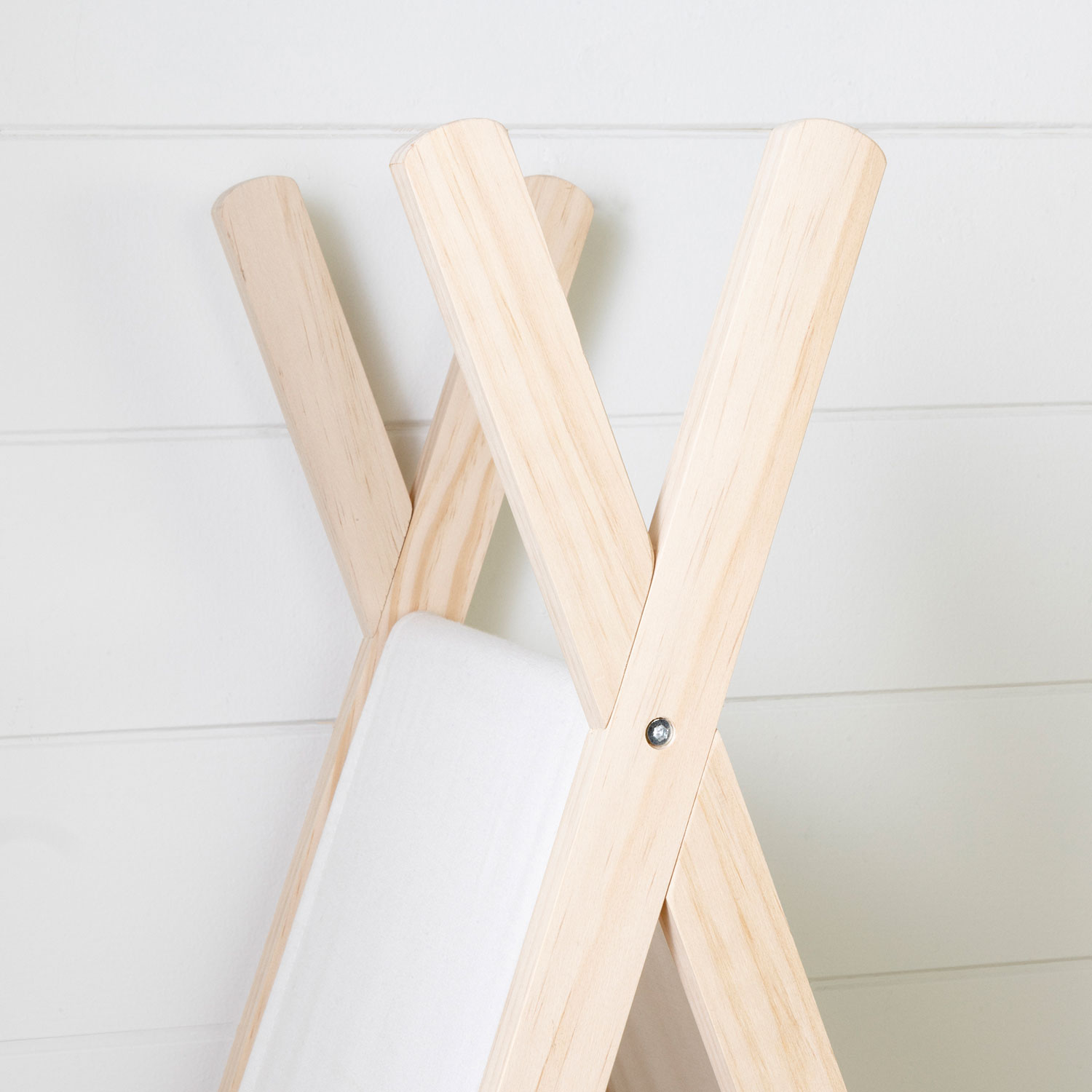 Tipi de rangement à 3 tablettes Sweedi de South Shore - Blanc/Naturel