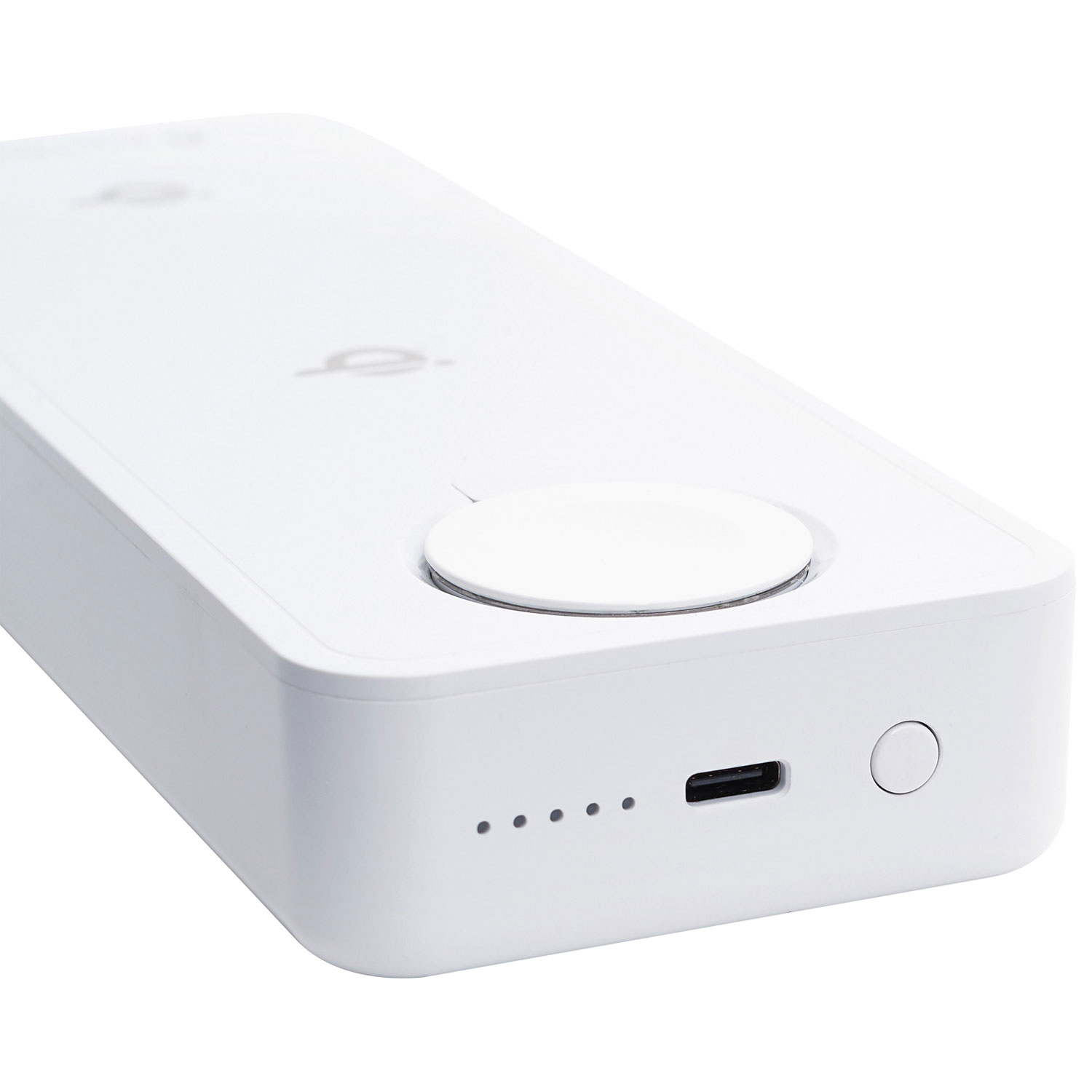 Chargeur portatif sans fil 3-en-1 d'Einova pour iPhone - Blanc