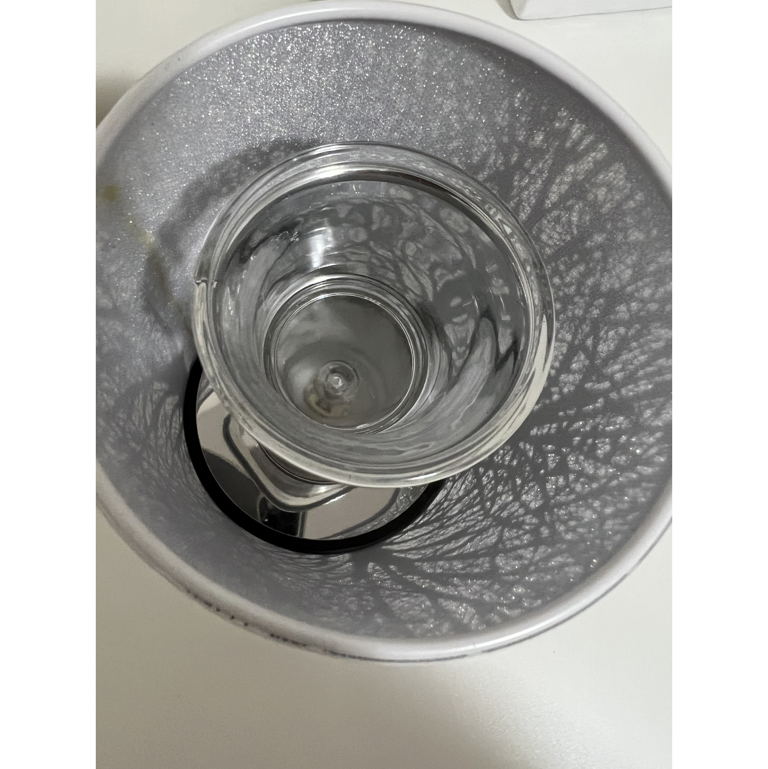 Lampe tactile de 7 po/brûleur à huile essentielle/distributeur de cire parfumée/décoration de table argentée forêt Blanc