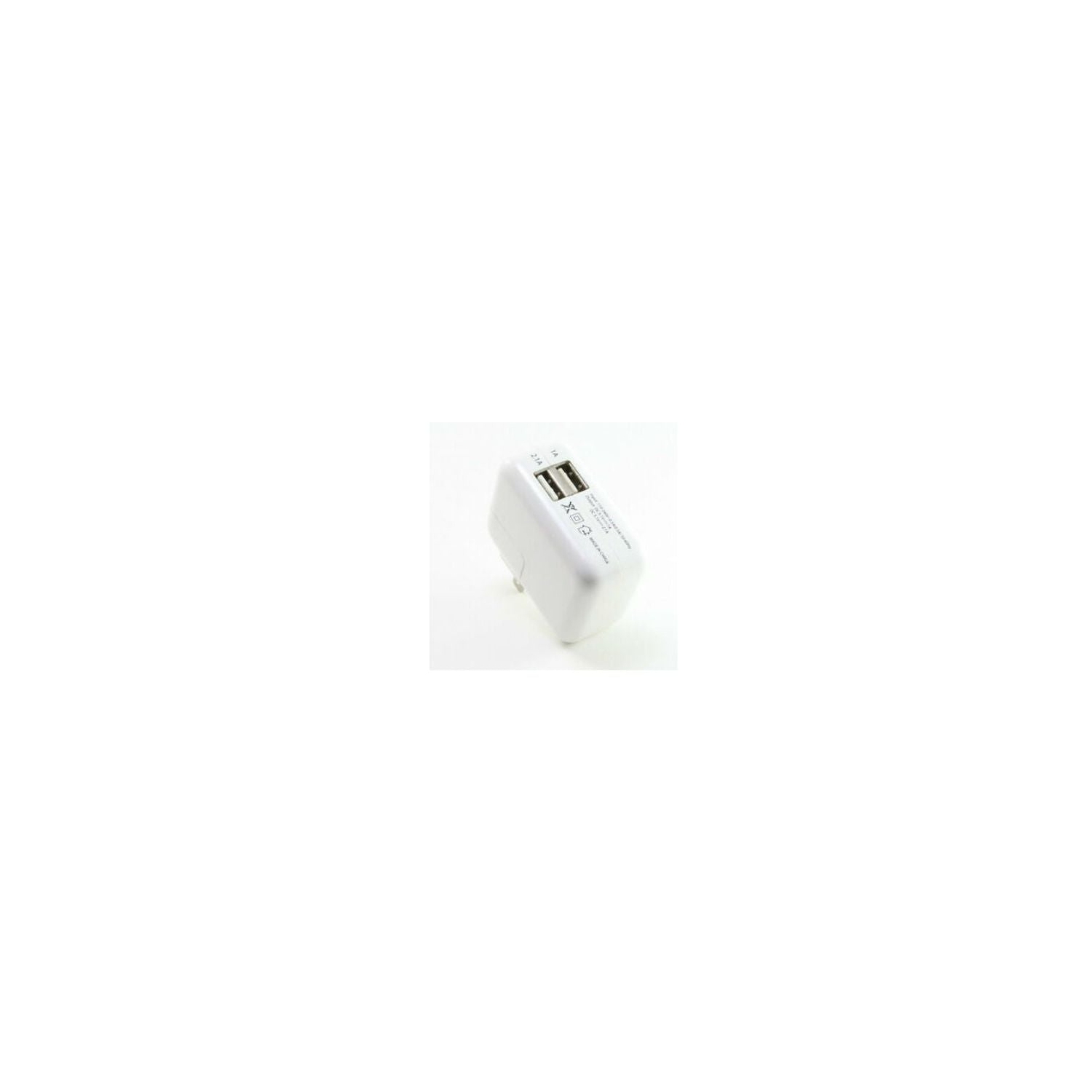 2-Port 2-Amp USB Home Wall Charger for Apple iPad 4 Mini Air 1st 2nd 3rd White