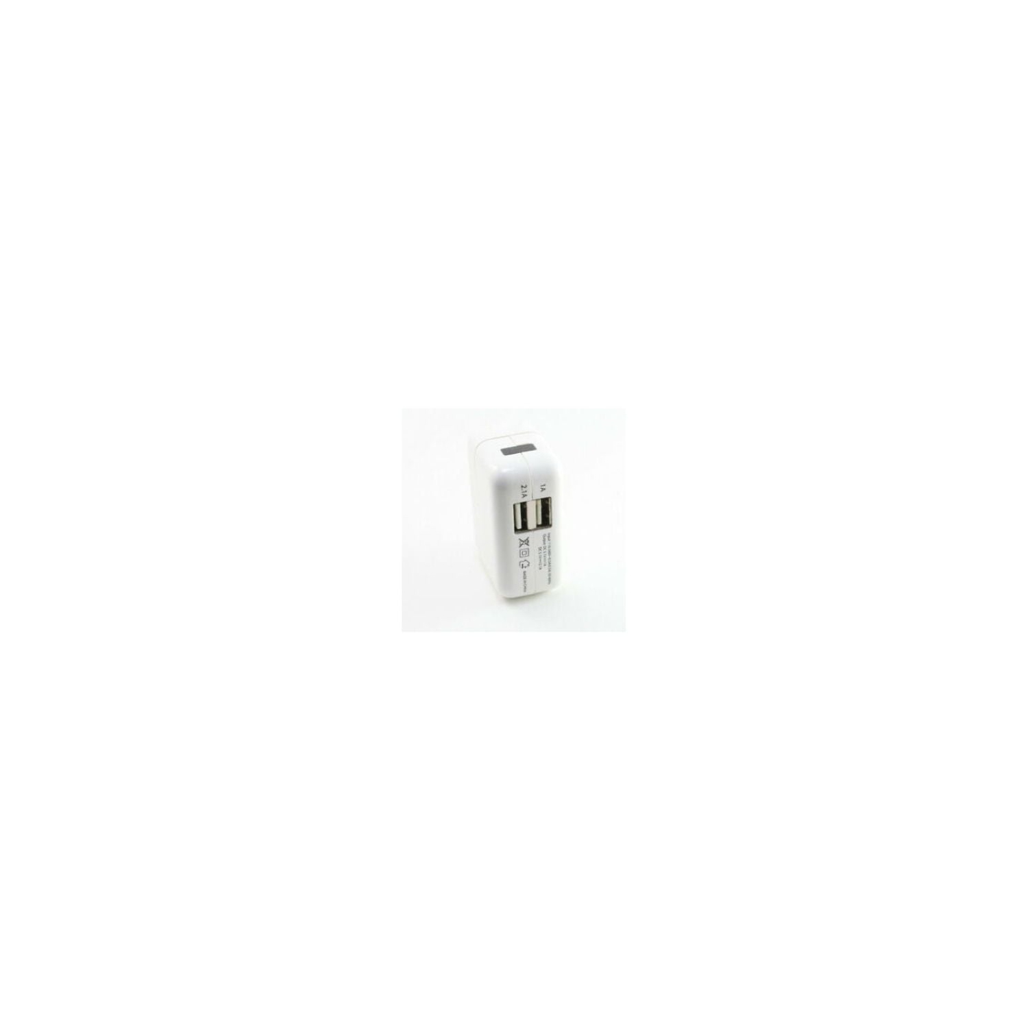 2-Port 2-Amp USB Home Wall Charger for Apple iPad 4 Mini Air 1st 2nd 3rd White