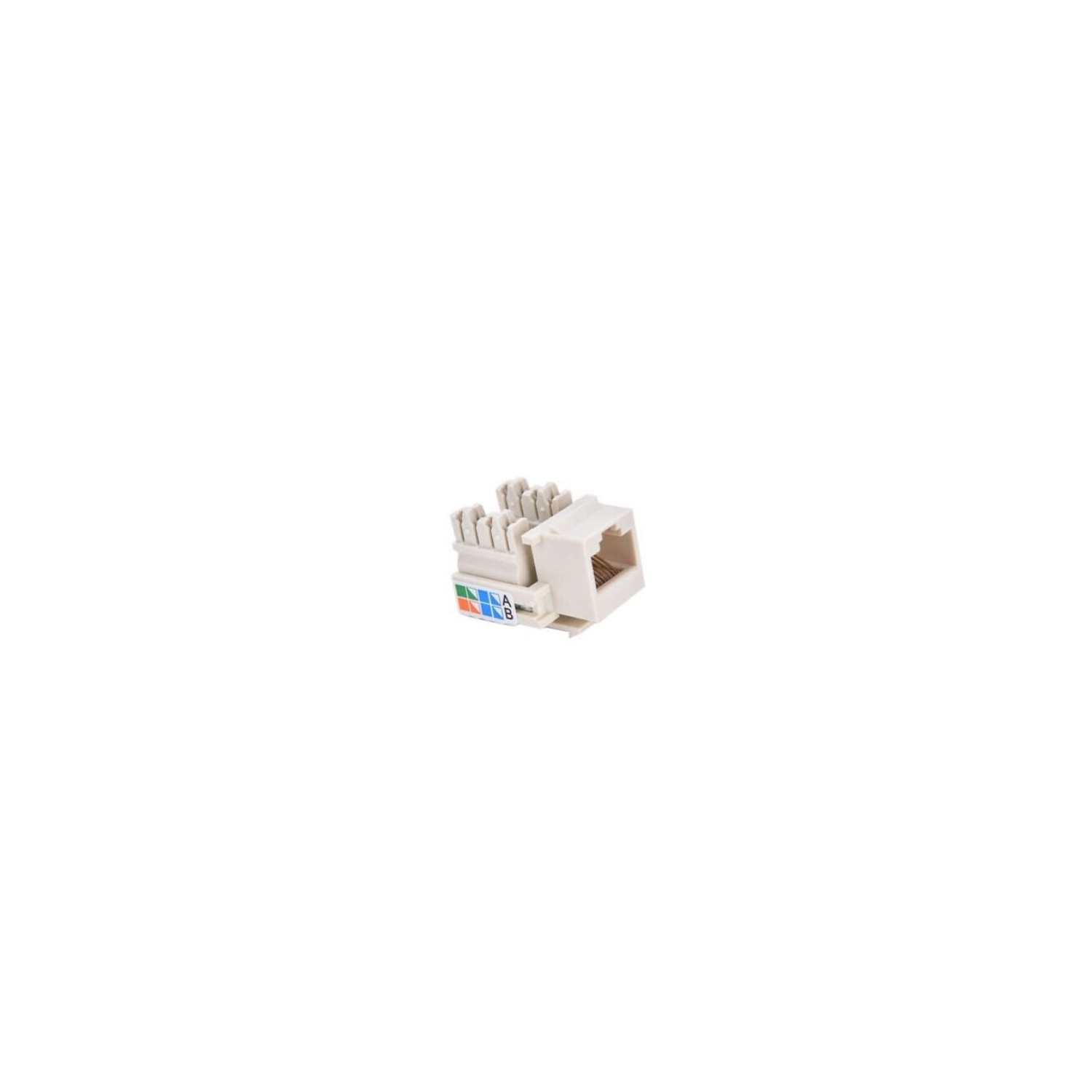 Keystone Jack Cat5e réseau blanc Ethernet 110 raccordement 8P8C RJ45