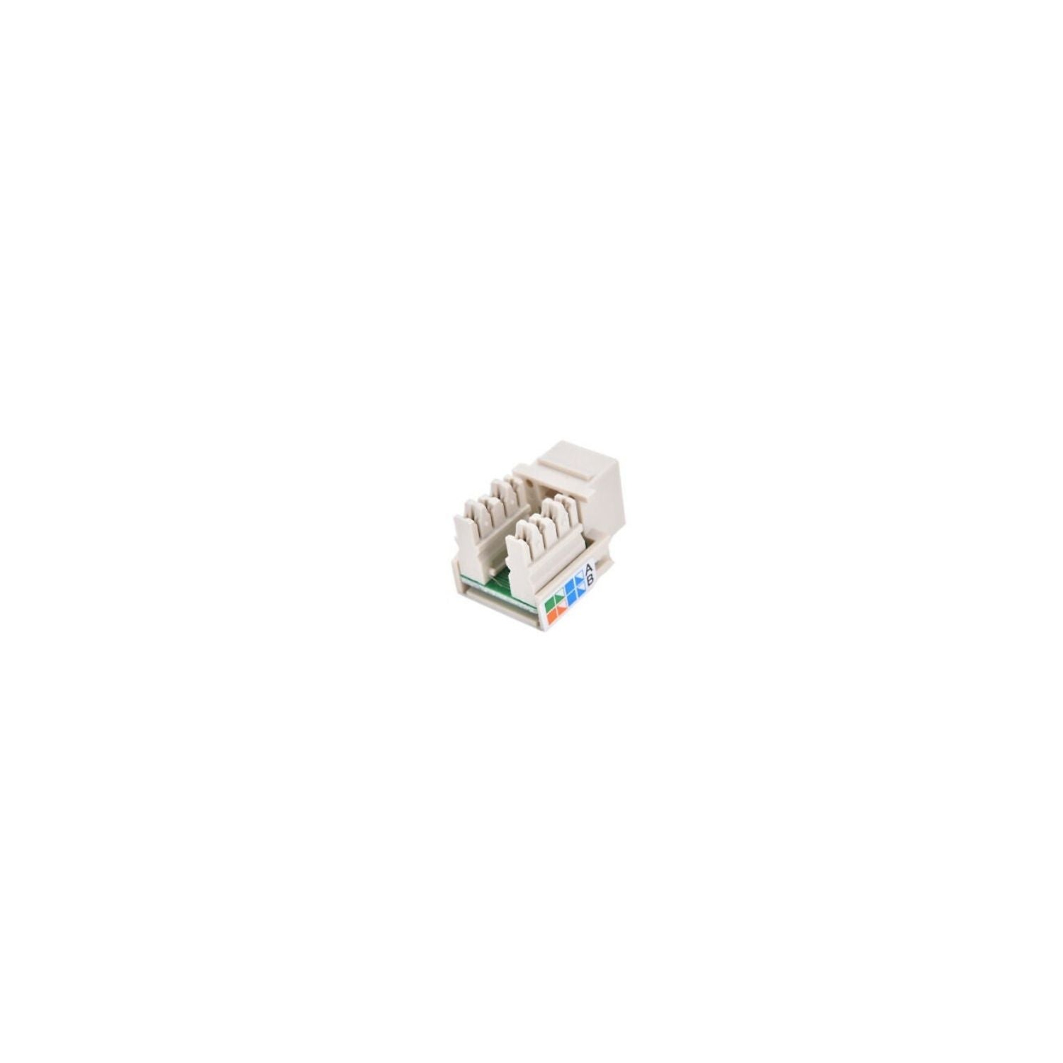Keystone Jack Cat5e réseau blanc Ethernet 110 raccordement 8P8C RJ45