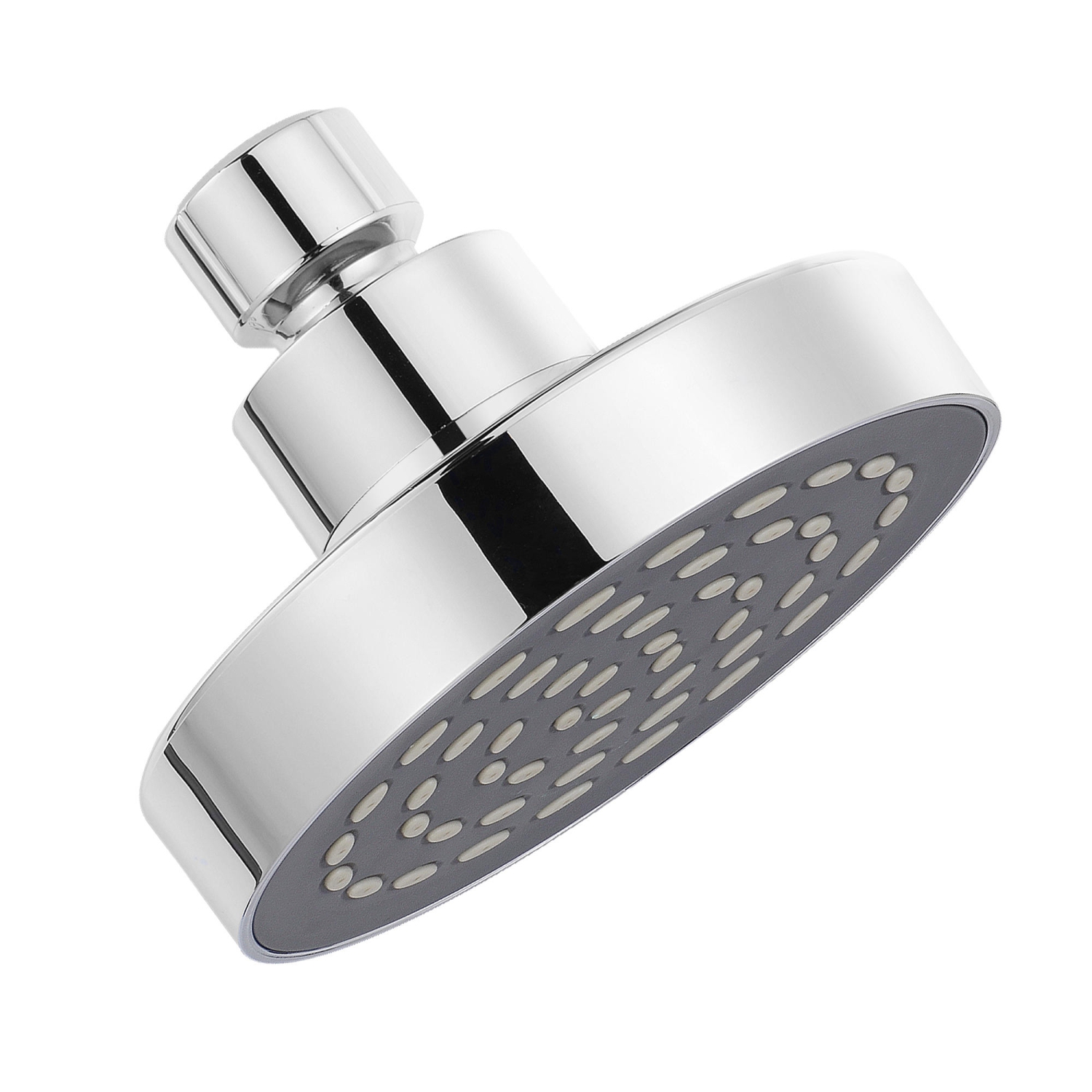 Pommeau de douche pluie de luxe rond de 10,2 cm avec pression d'eau puissante, installation facile