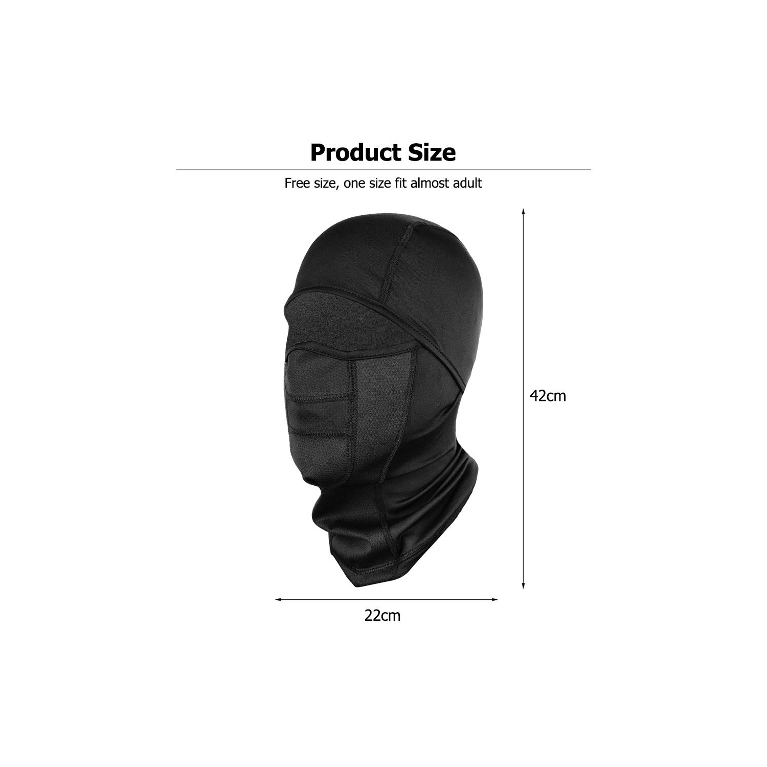 Hiver Outdoor Riding Mask Épaissie Coupe-vent Chaud Masque Polaire