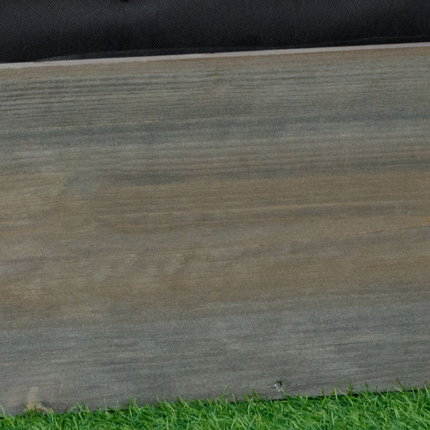 Outsunny 3' x 1' Raised Garden Bed Elevated Wooden Planter Box Outdoor for Backyard, Patio to Grow Vegetables, Herbs, and Flowers, Light Grey