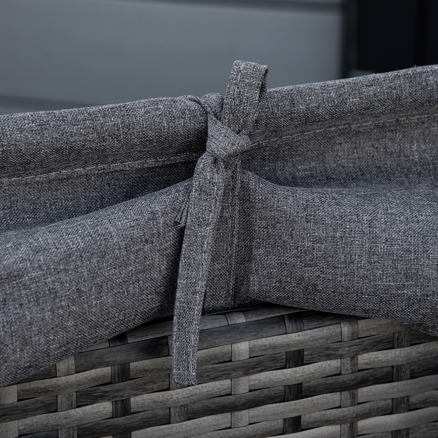 Outsunny 4 Pieces Rattan Daybed Patio PE Wicker Round Furniture Outdoor Rattan Garden Lounge Sofa Sets Sectional Conversation Set with Canopy,