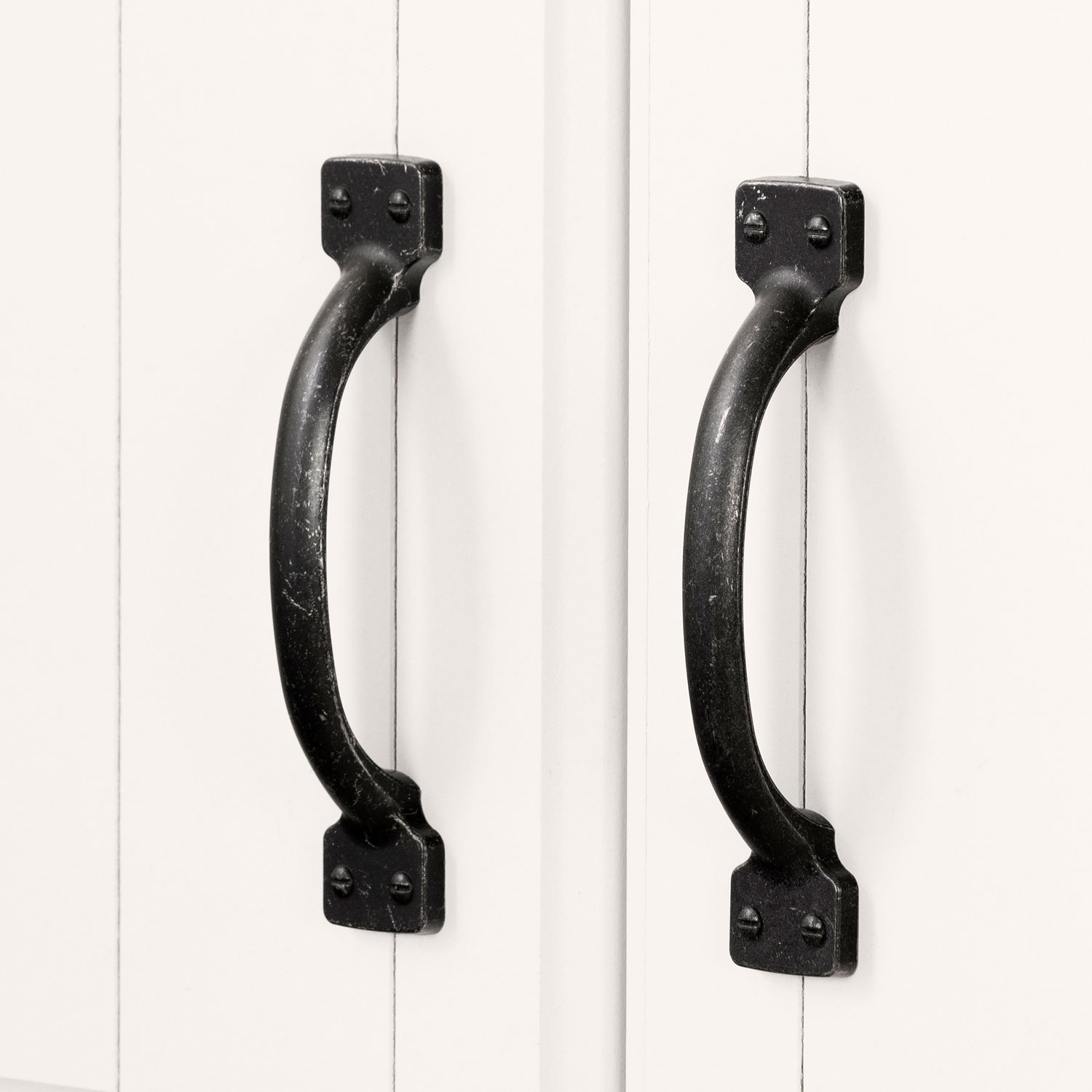 Armoire de rangement contemporaine à 4 portes Farnel de South Shore - Blanc pur