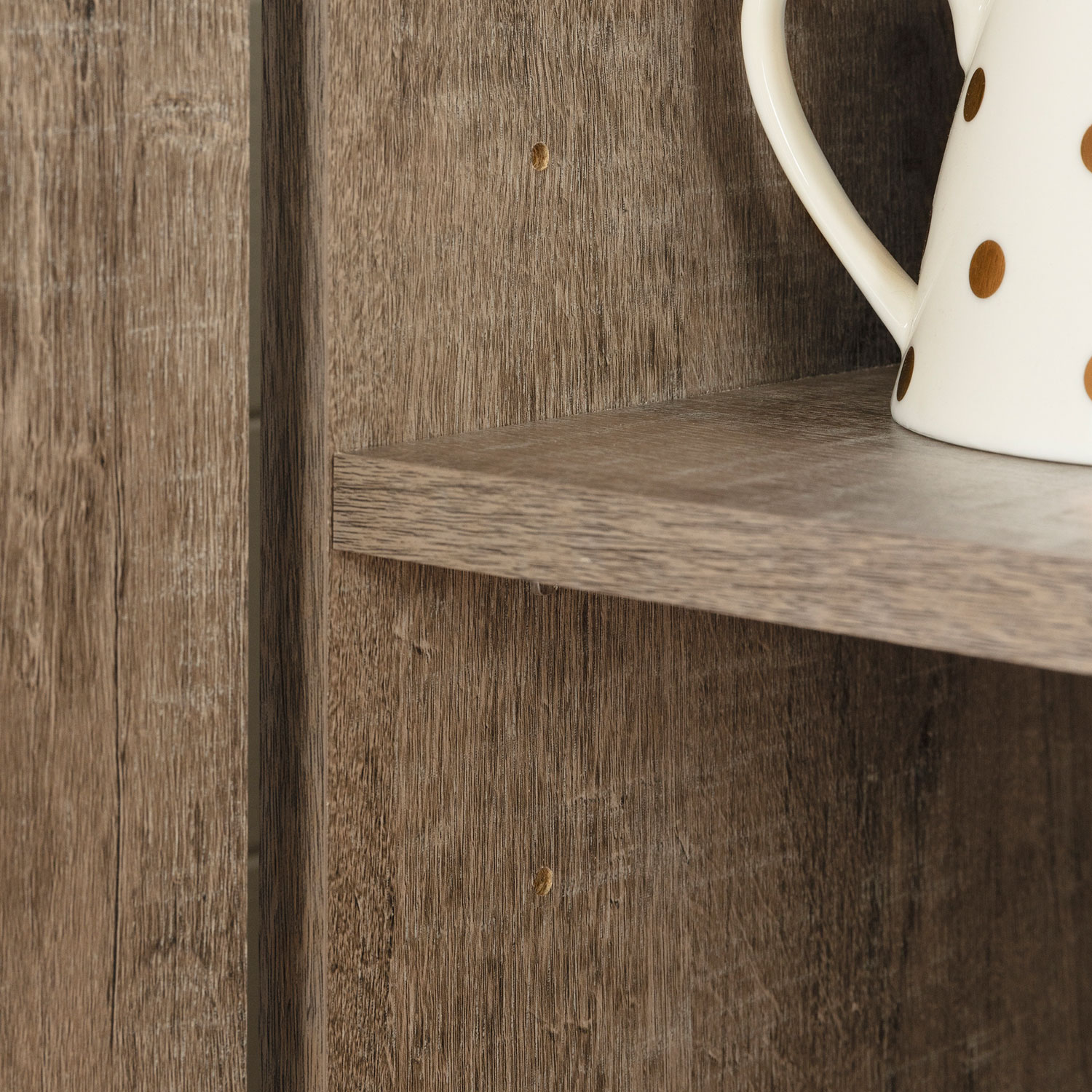 Armoire de rangement traditionnelle à 4 portes Morgan de South Shore - Chêne vieilli