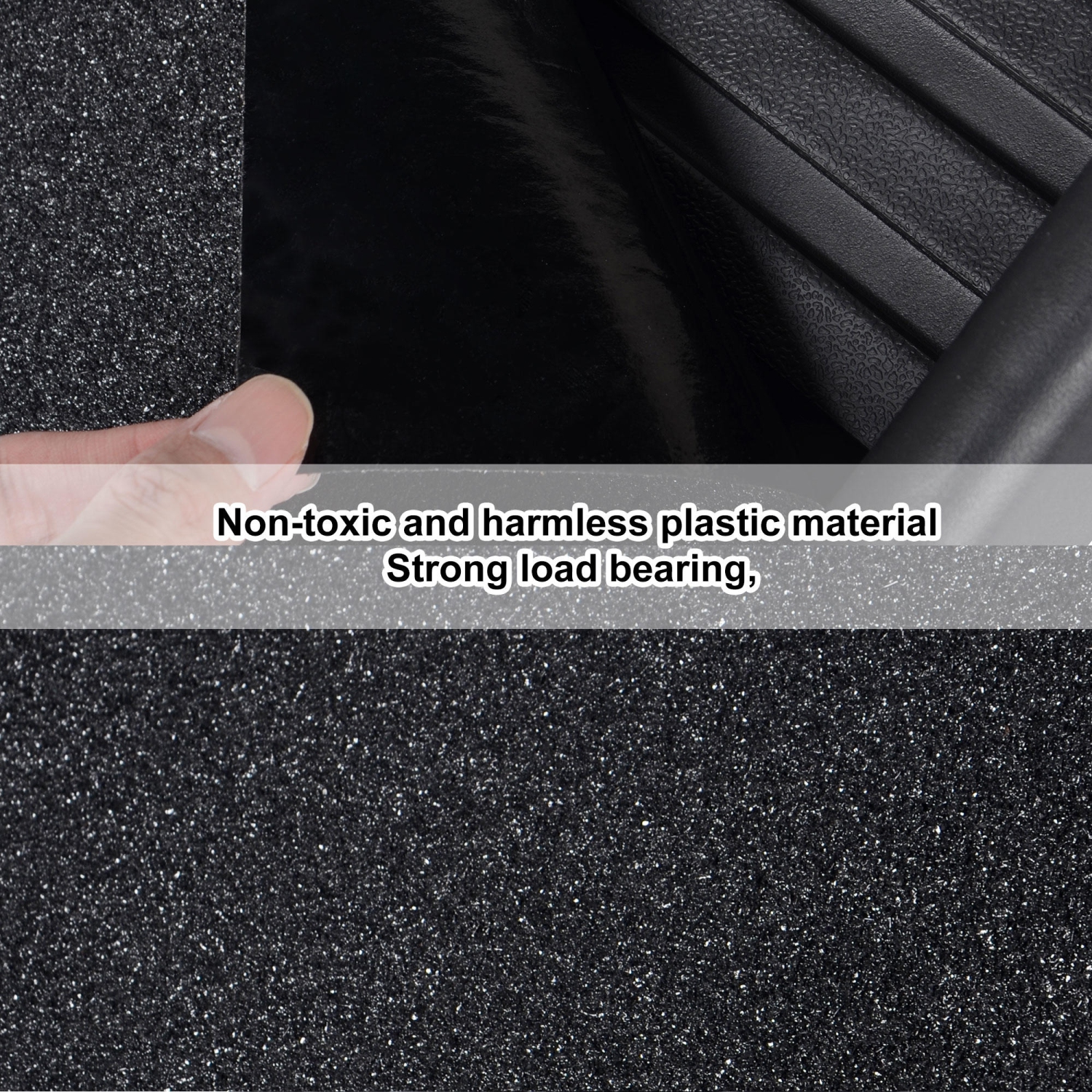 61"L Portable Folding Car Dog Ramp for Large Dogs, little, senior dogs and pets in and out of the SUV, cars, truck - Black