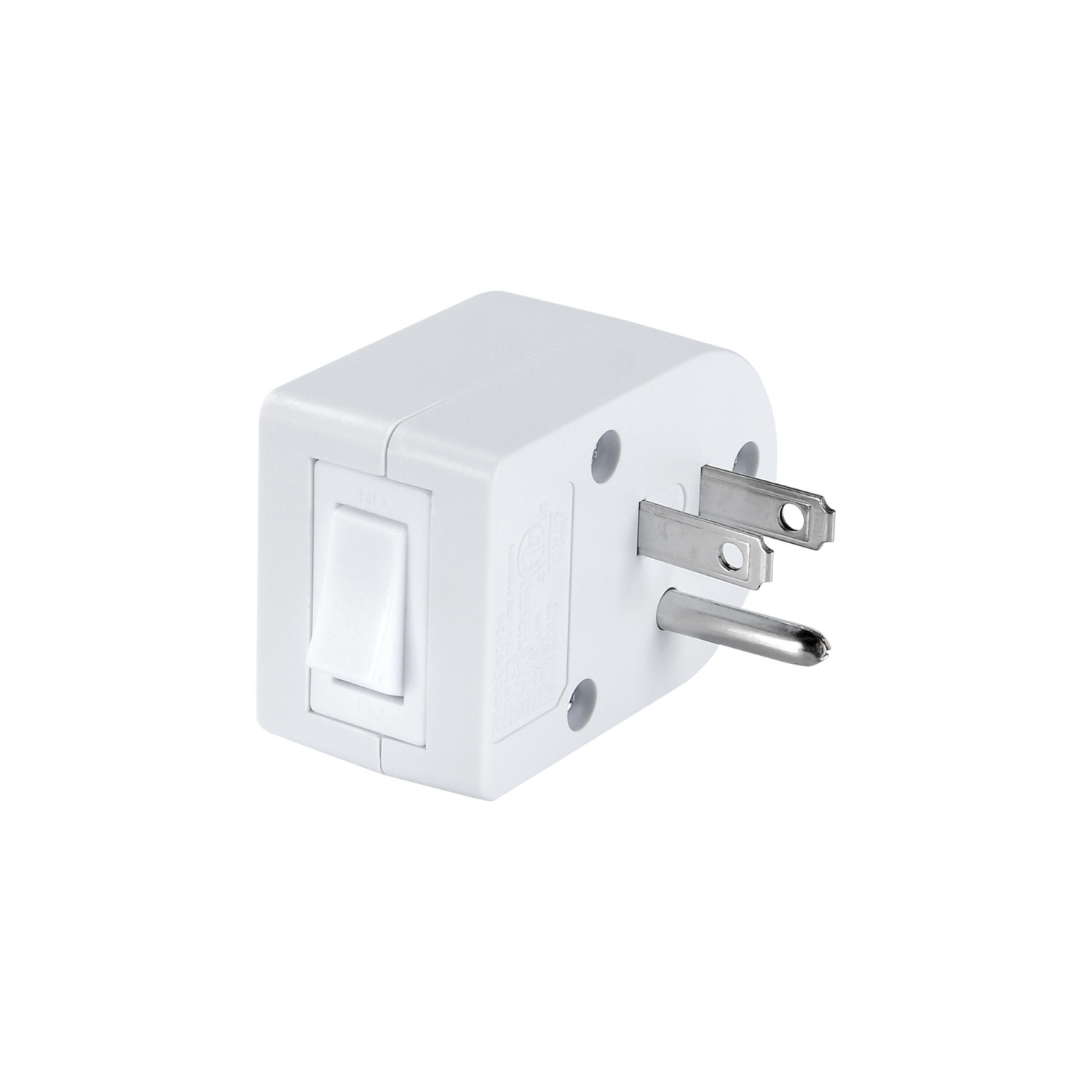 Interrupteur marche/arrêt Protection contre les surtensions à 3 broches avec mise à la terre avec interrupteur et indicateur, liste ETL, 15A, 125VAC,