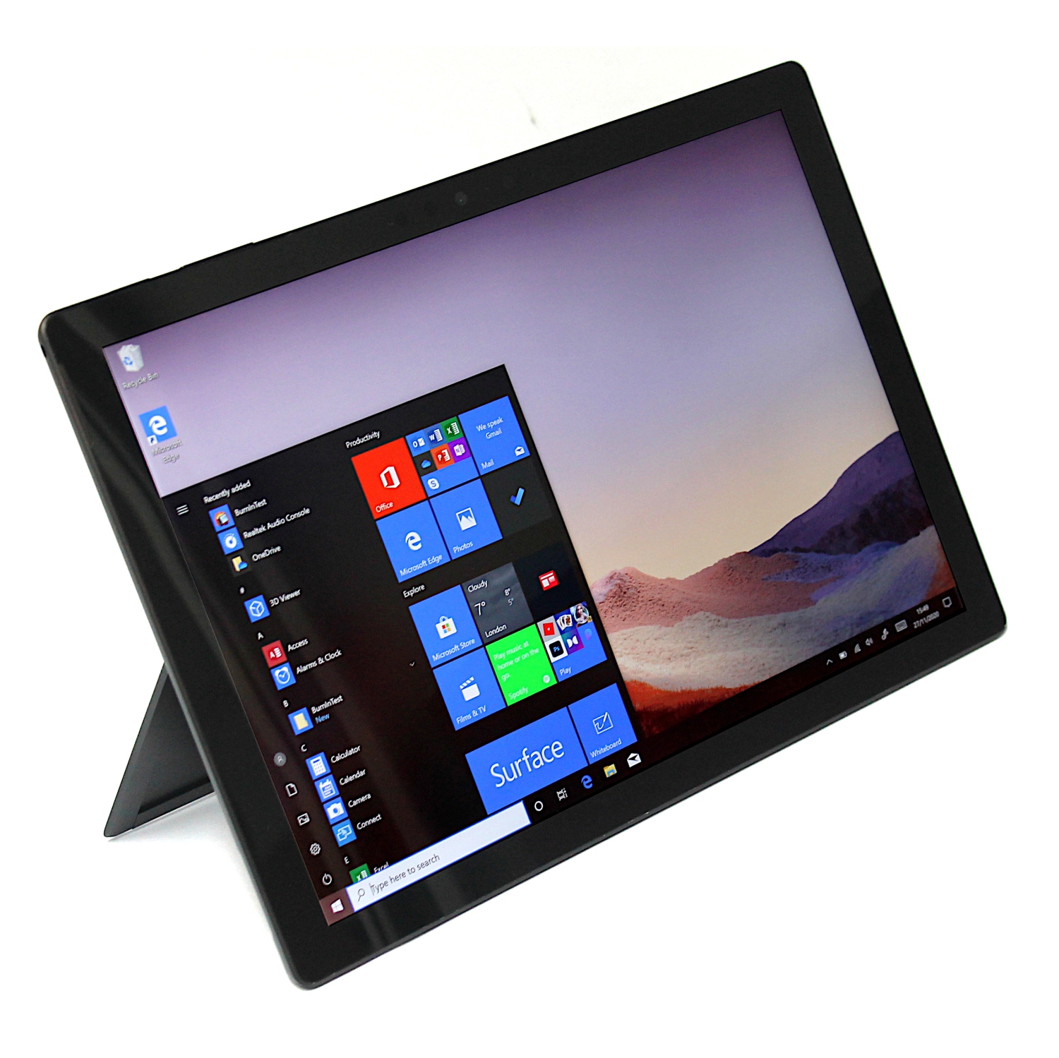 Refurbished (Good) - Microsoft Surface Pro 7 M1866 12" Laptop - Core i5 1035G4 - 8 GB RAM - 256GB SSD - Windows 10