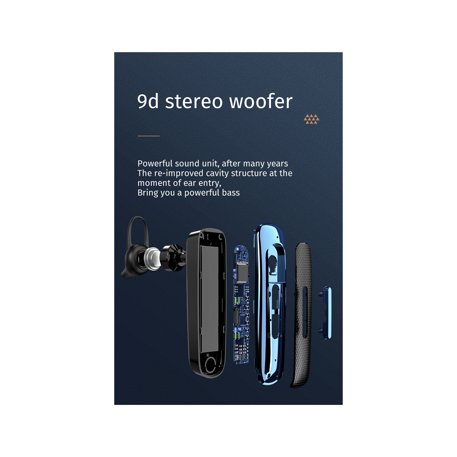 Handsfree Single Ear Earphone 30Hrs Long Battery Life for Business and Driver Trucker