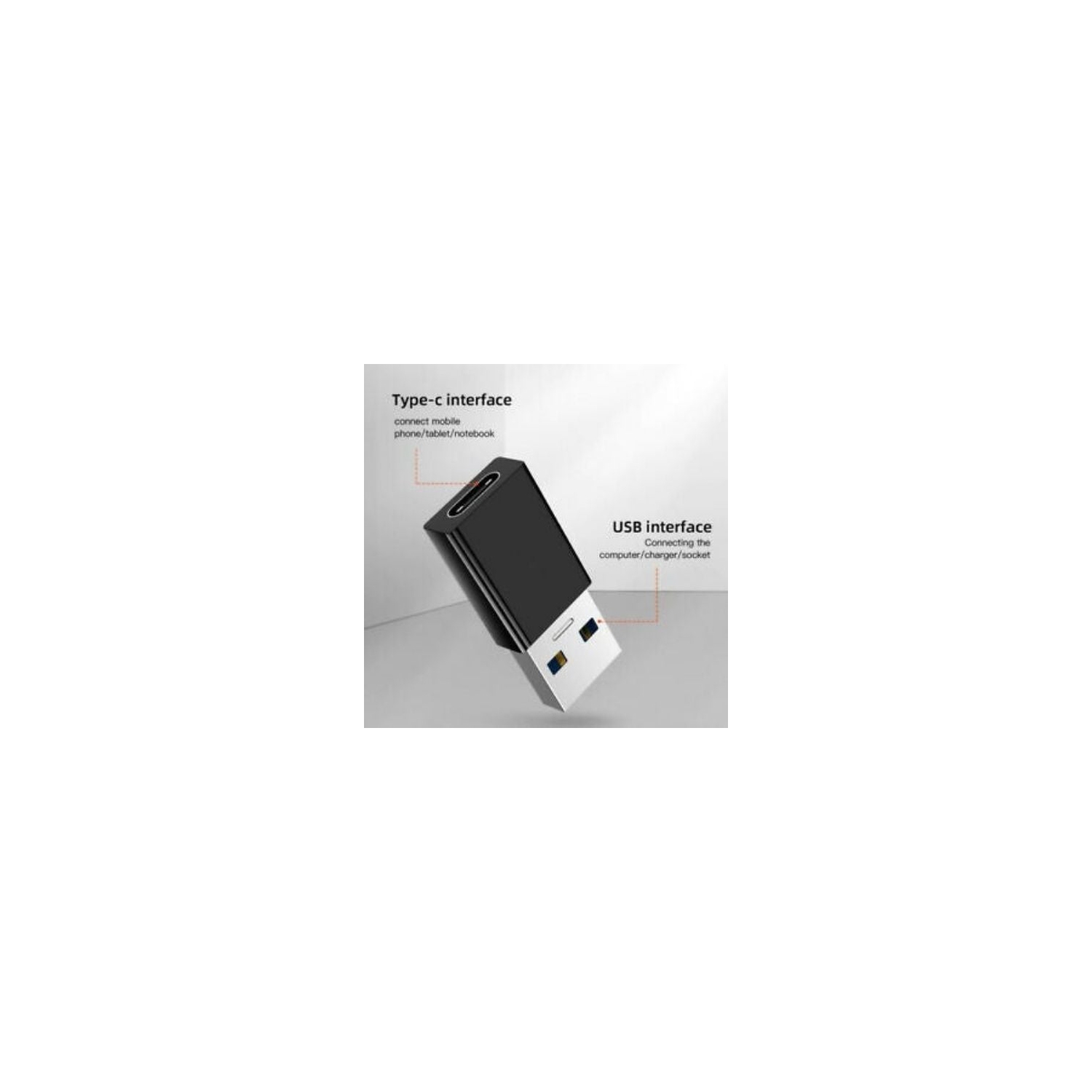 USB-C Female to USB 3.0 Male Adapter Converter Type C to USB 3 F/M
