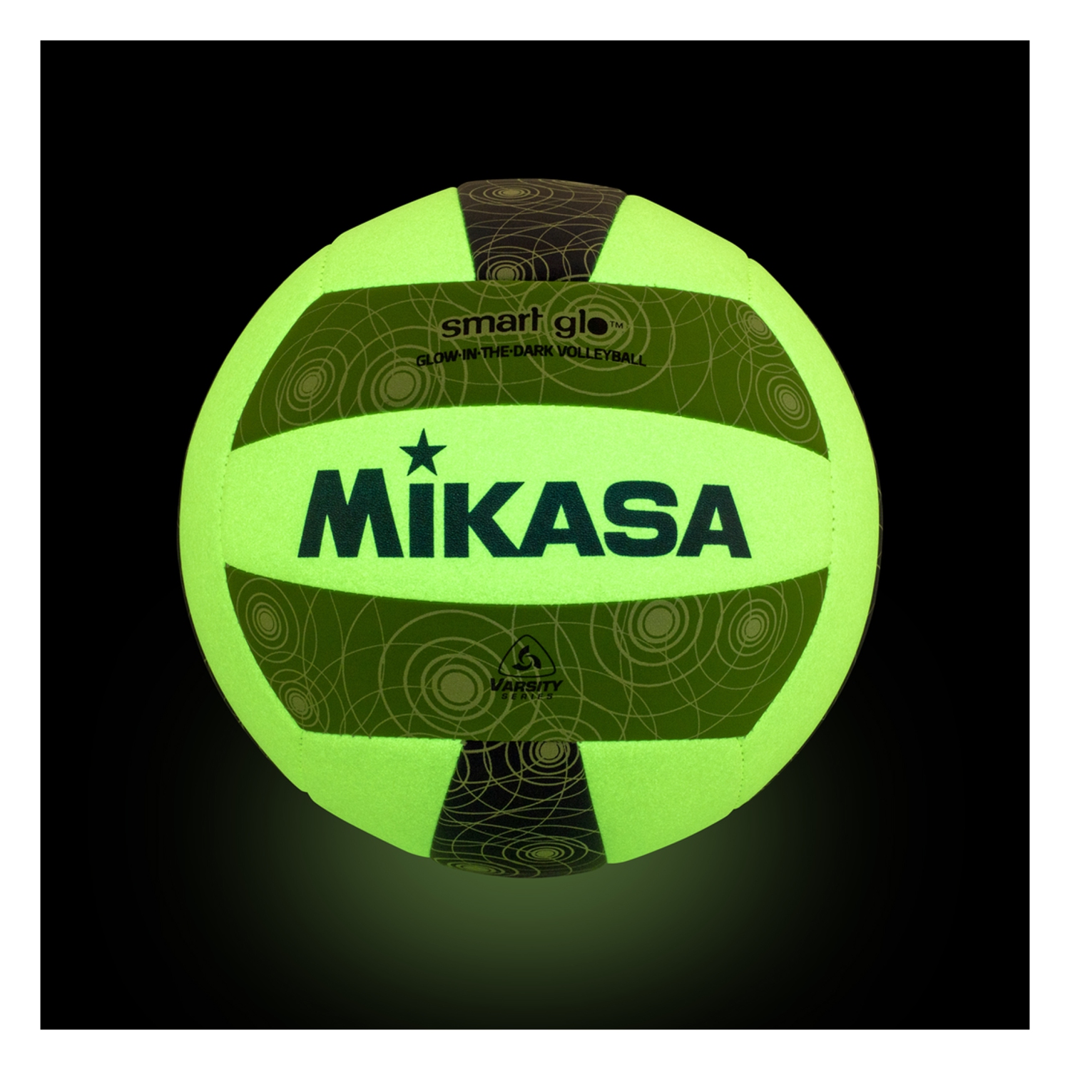 Mikasa VSG Ballon de Volleyball Phosphorescent - Volleyball de Plage Smart Glo, Taille Officielle 5