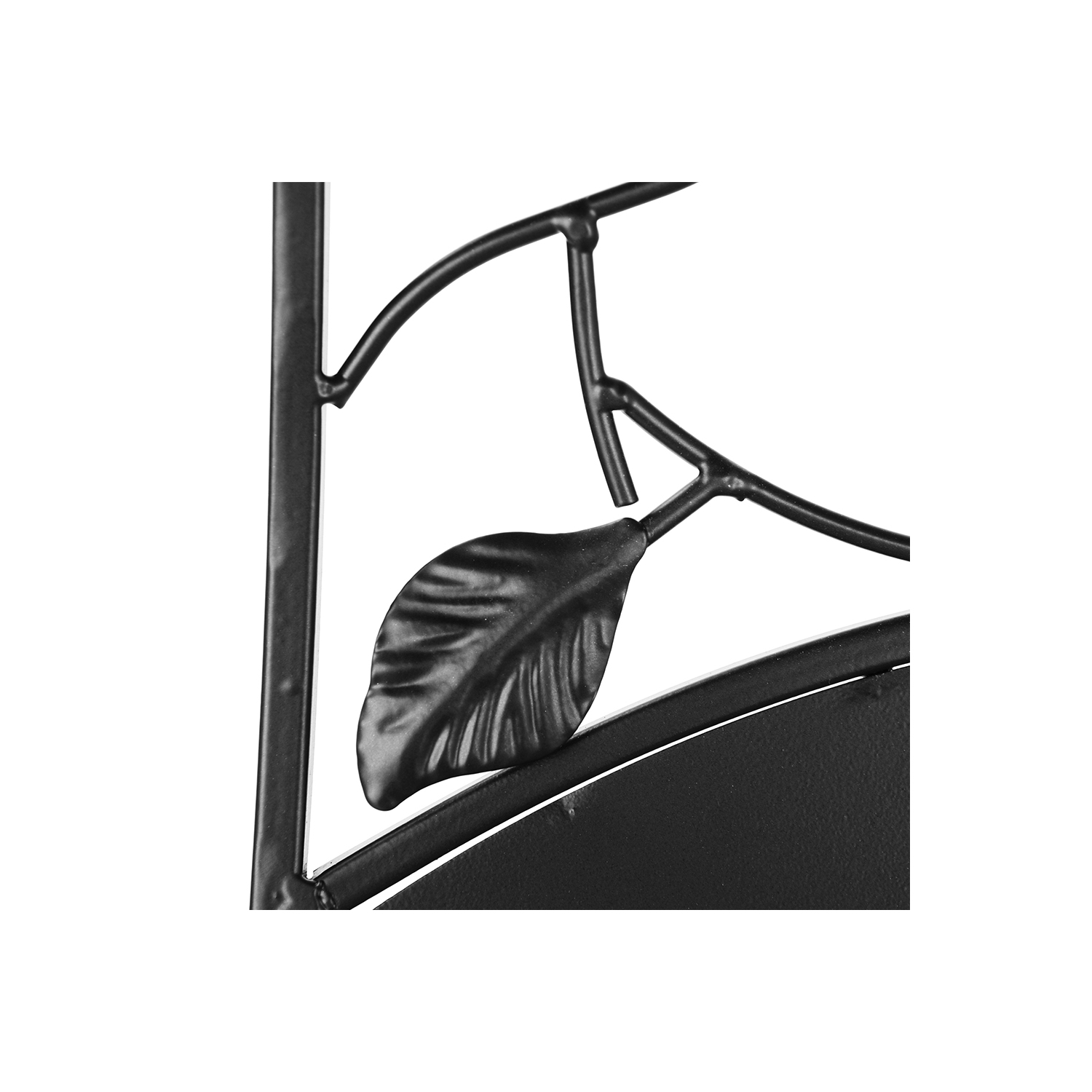 Support de rangement pour bois de chauffage avec volutes et motif de feuilles, support organisateur de bois de chauffage robuste