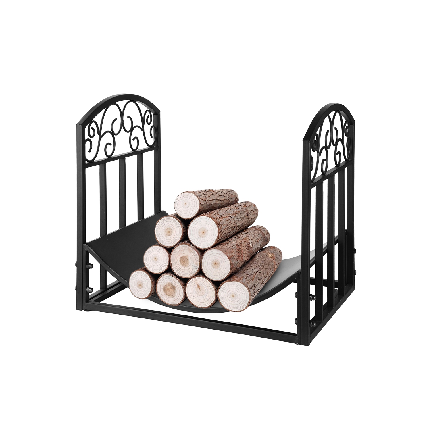 Metal Firewood Rack Holder,Fireplace Firepit and Wood Stove for Outdoor Indoor Log Storage Firewood Bin