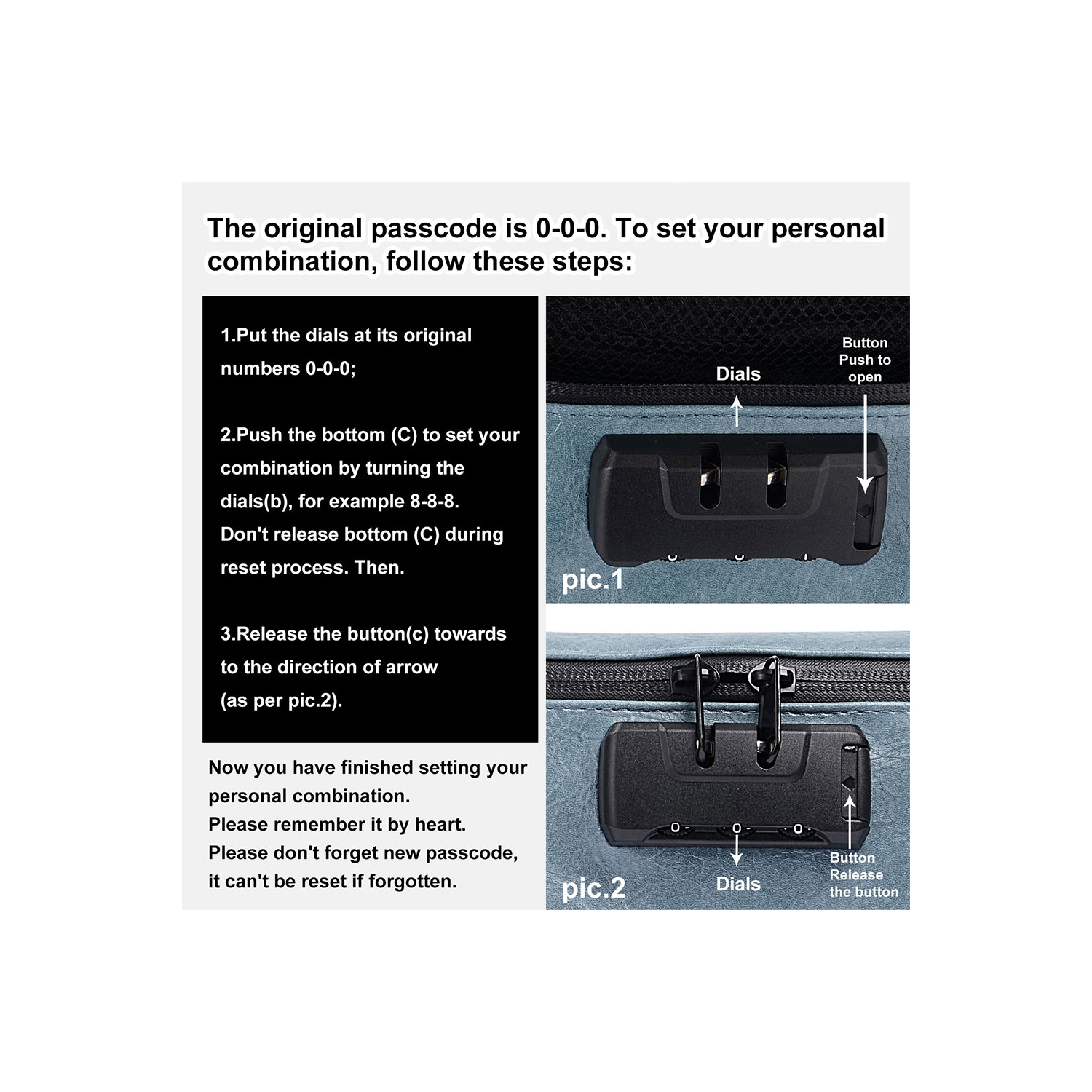 Smell Proof Bag Set, Blue Travel Storage Bag with Lock, Odor Proof Pouch Case Container with 1*Black Grinder, 4*Tube, 1*Tray