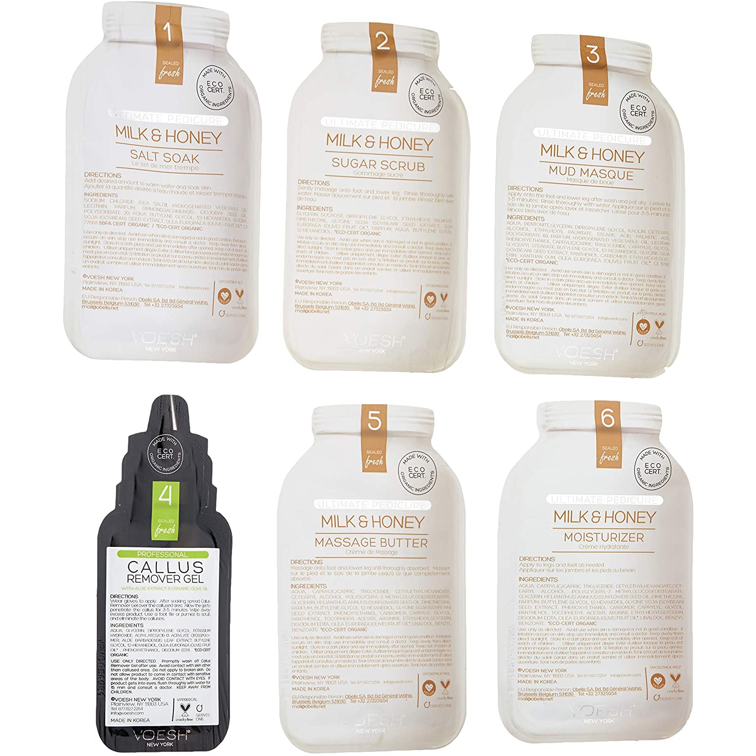 VOESH Pedi In A Box Ultimate 6 Step - Milk & Honey