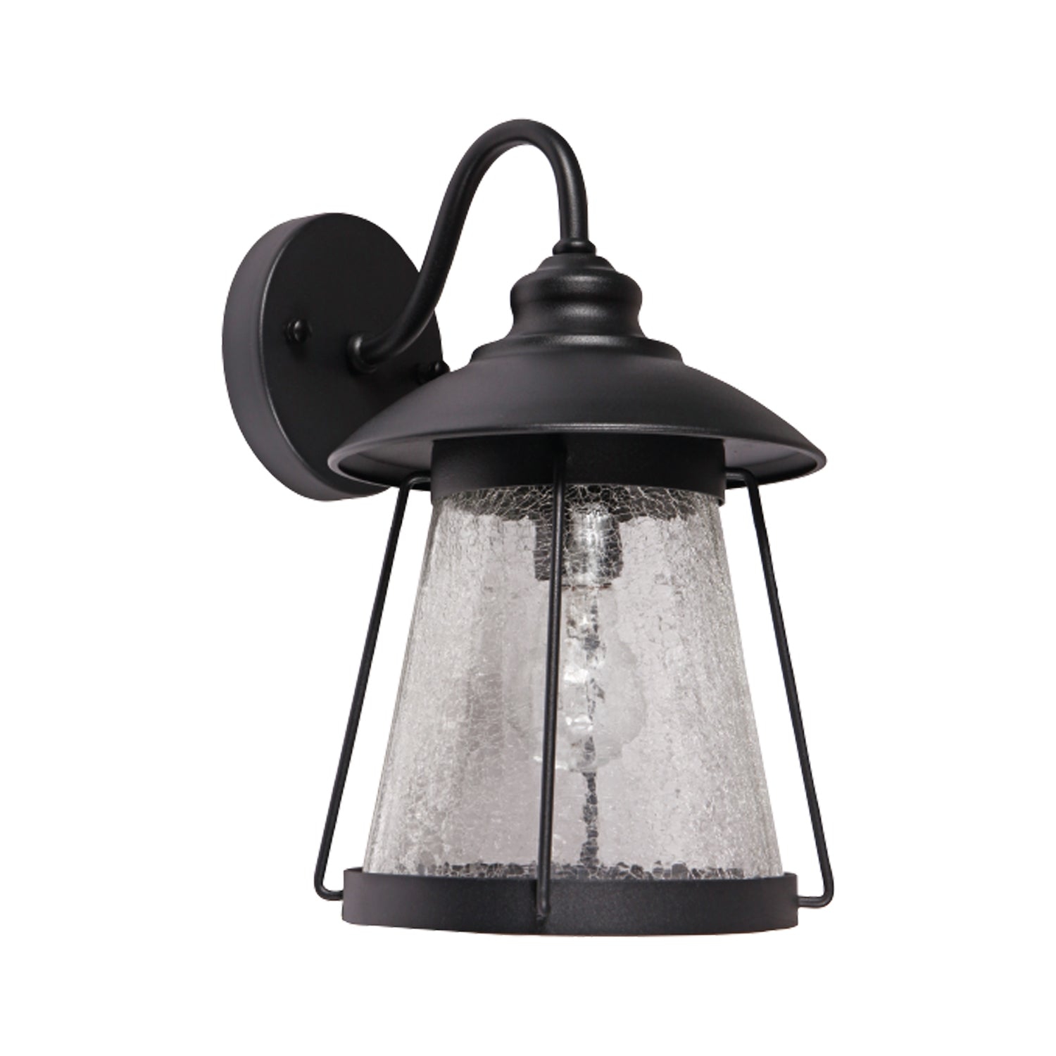 Xtricity - Outdoor Wall Light, 9'' Width, From the Brooke Collection, Black