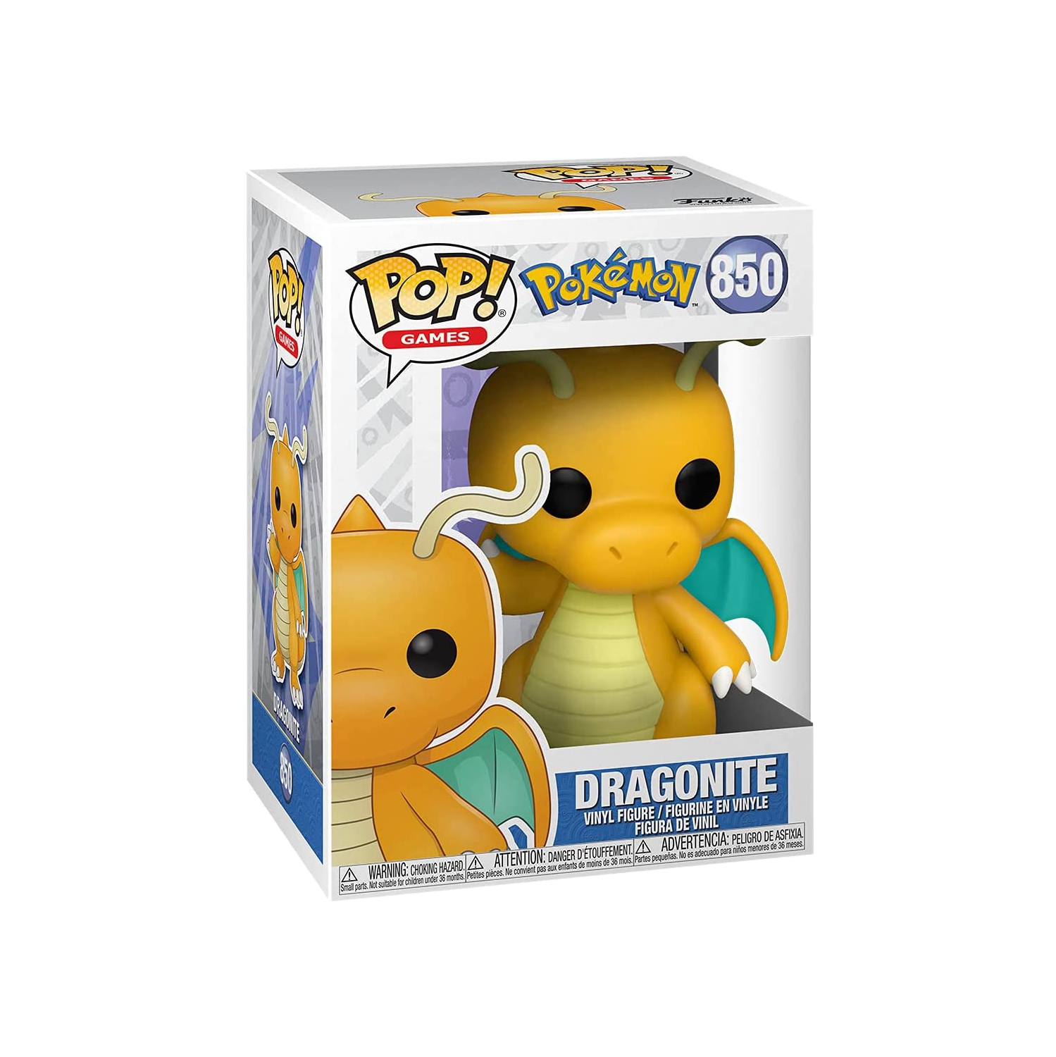 Pop Games Pokemon 3.75 Inch Action Figure - Dragonite #850