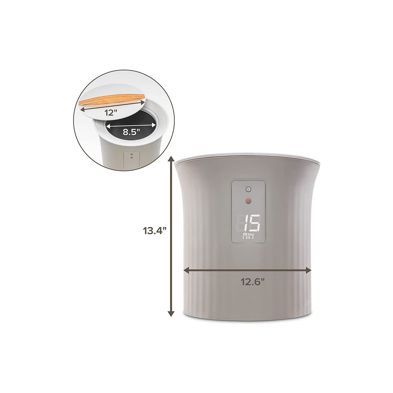 Live Fine Towel Warmer | Bucket Style Luxury Heater with LED Display, Adjustable Timer, Auto Shut-Off | Fits 40” x 70” Oversized Bath Sheet Towel