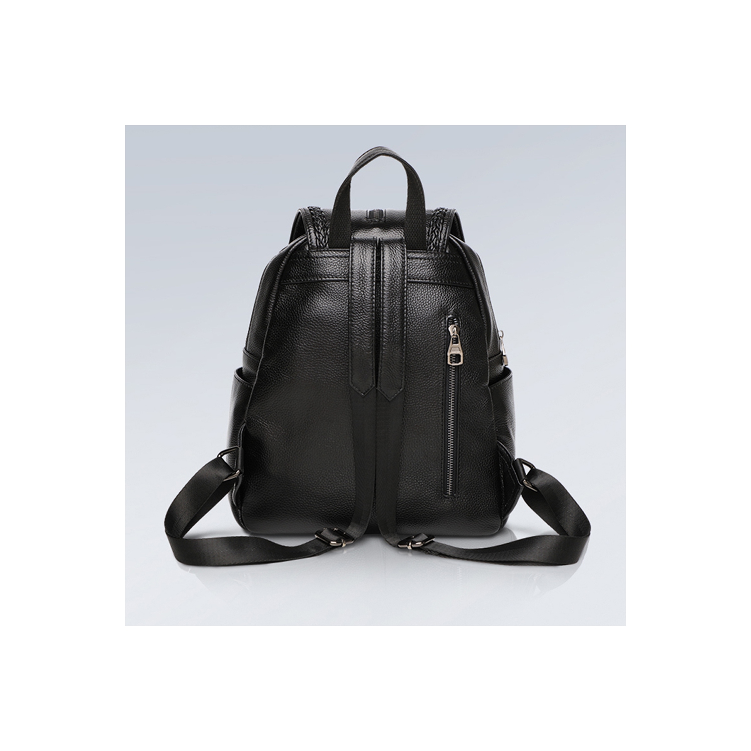 Sac à dos étanche/sac à main/sac à dos professionnel/voyage cuir/sac à main de navor pour filles/femmes - Noir