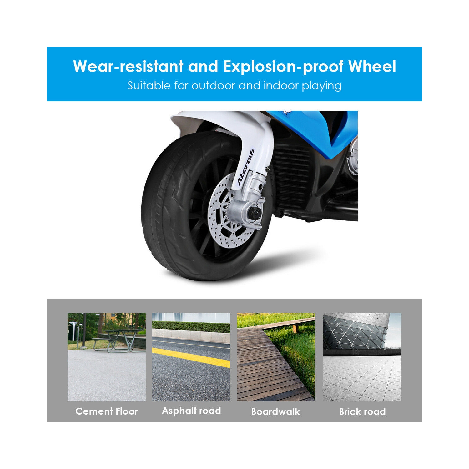 Topbuy 3 Wheels 12V Electric Truck w/ 2.4 GHZ Controller 6V Electric Kids Ride On Motorcycle BMW Licensed Car w/ Music&Light