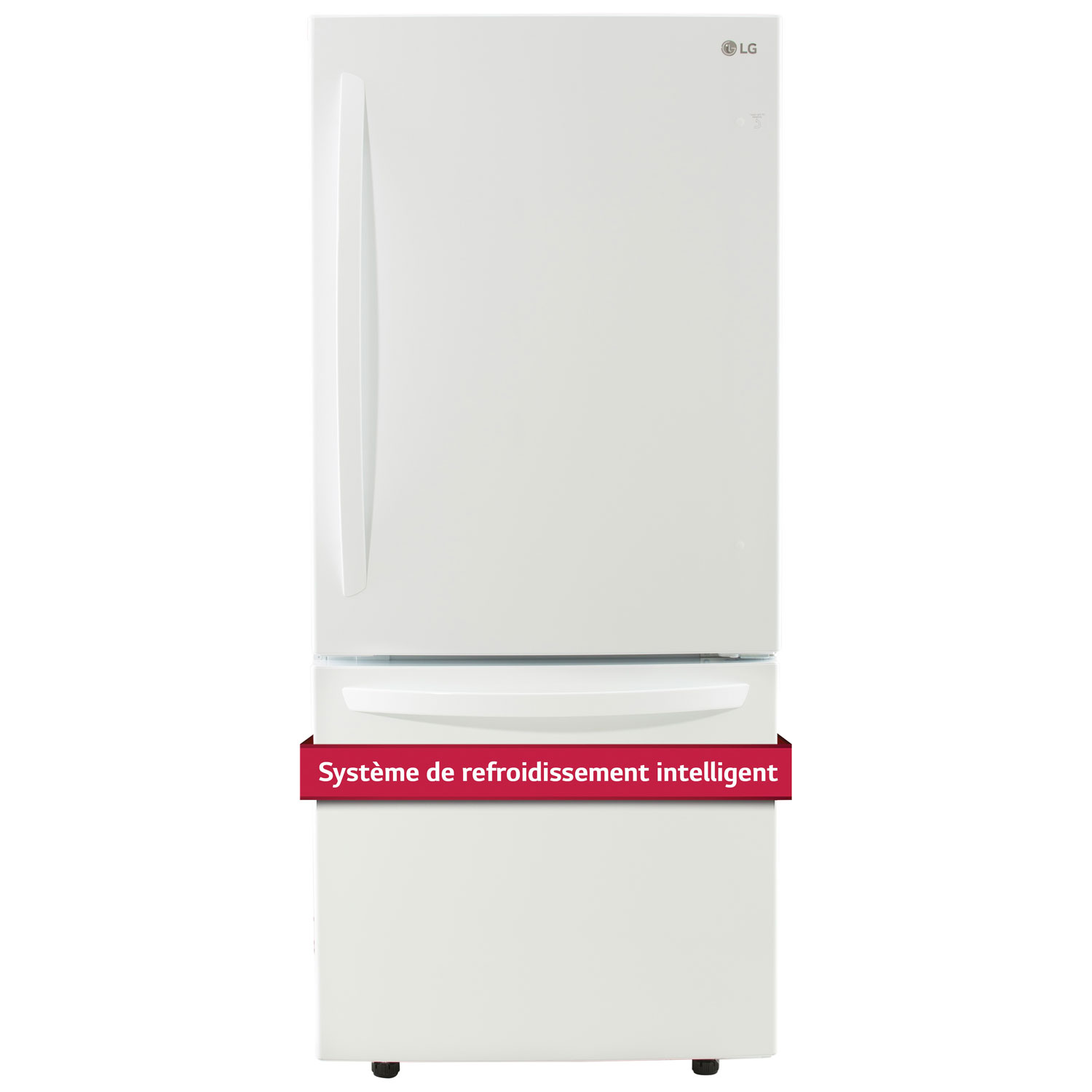 LG 30" 22.1 Cu. Ft. Bottom Freezer Refrigerator - White