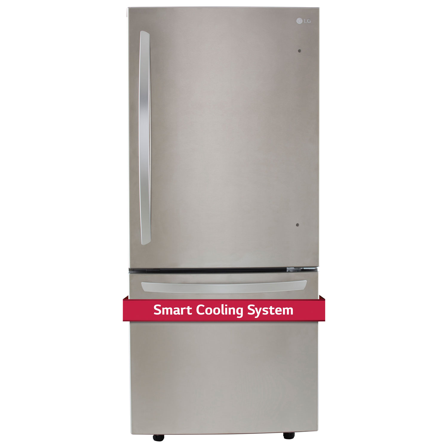 Réfrigérateur à congélateur inférieur 22,1 pi³ 30 po de LG - Acier inoxydable