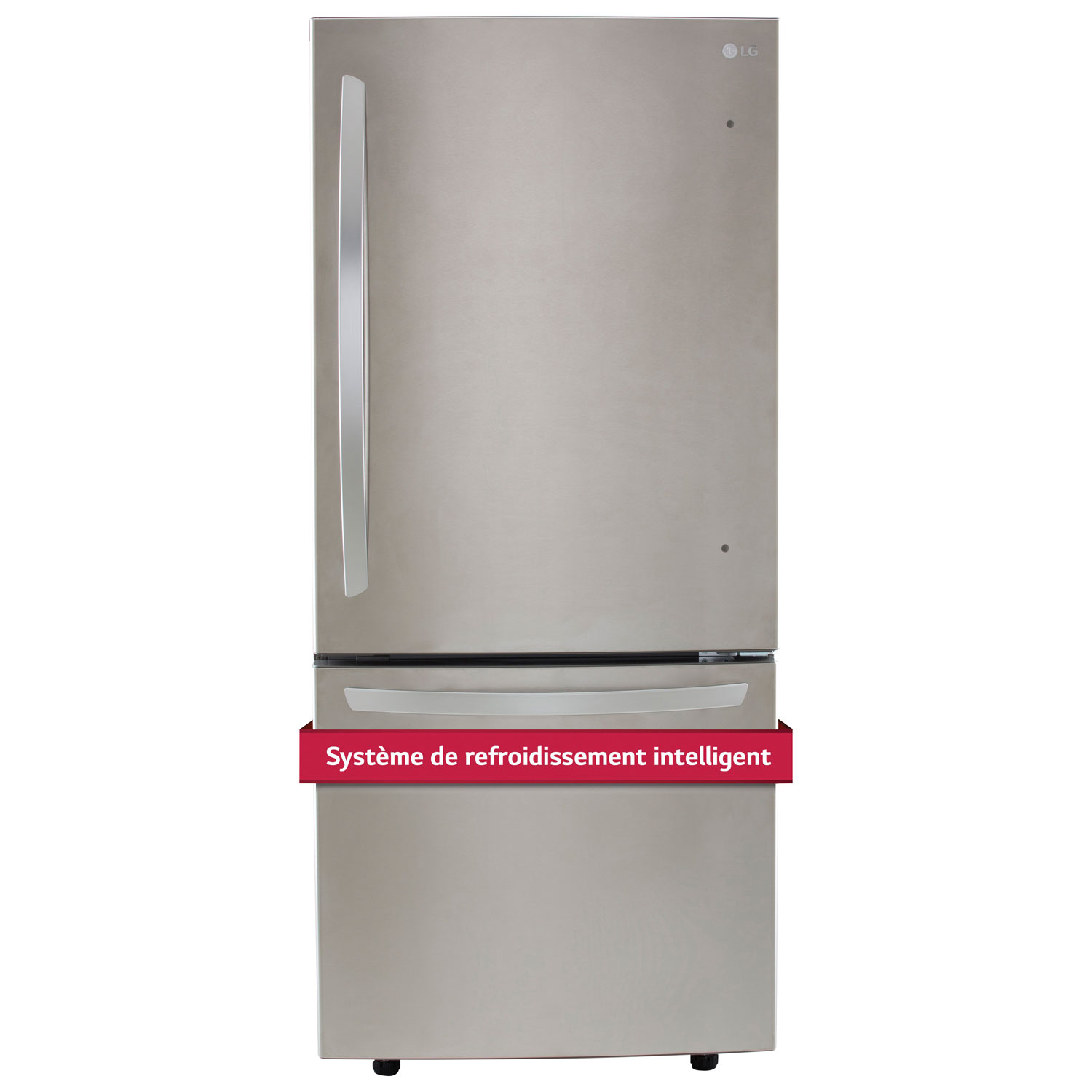 Réfrigérateur à congélateur inférieur 22,1 pi³ 30 po de LG - Acier inoxydable