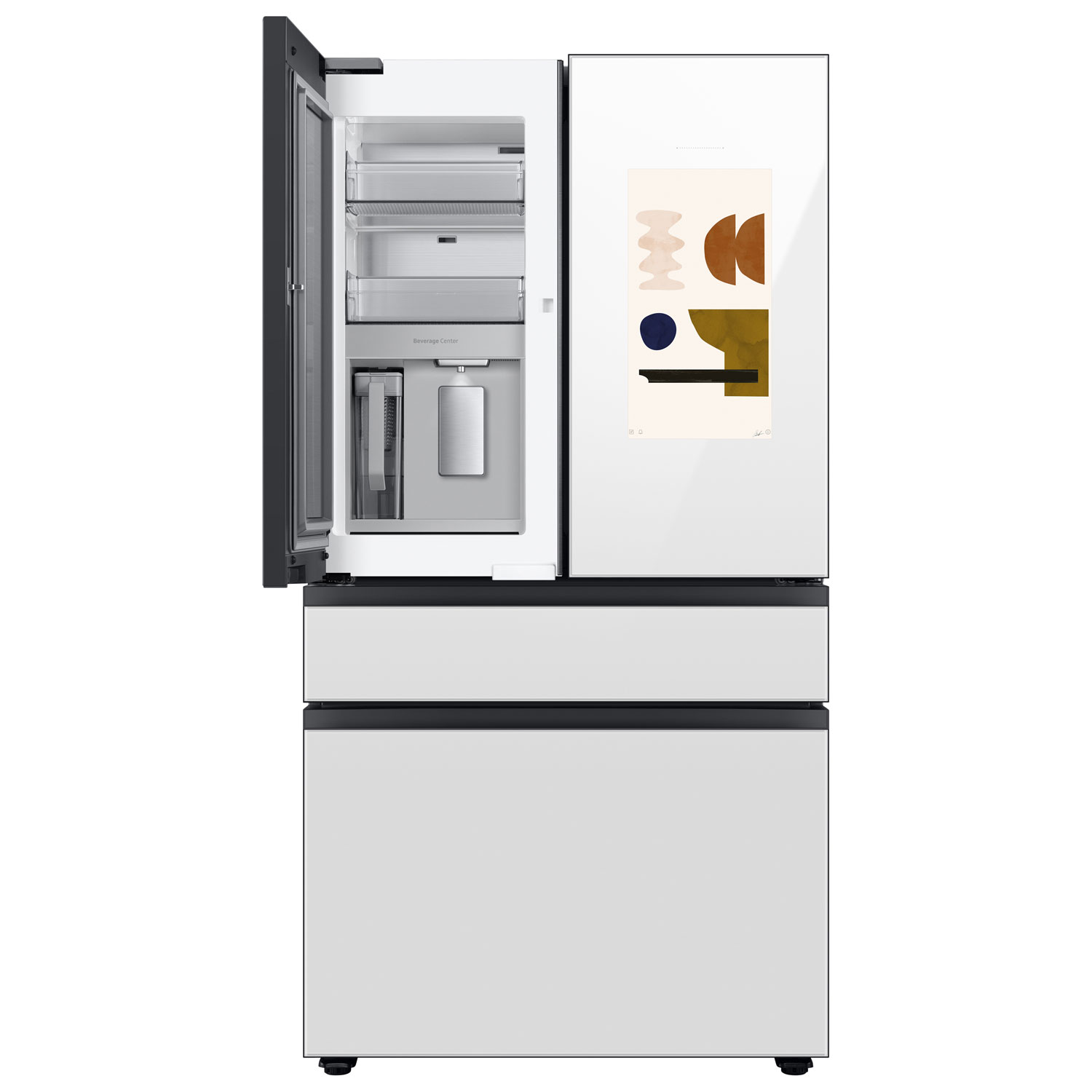 Samsung BESPOKE 36" 22.5 Cu. Ft. 4-Door French Door Refrigerator with Water Dispenser - White