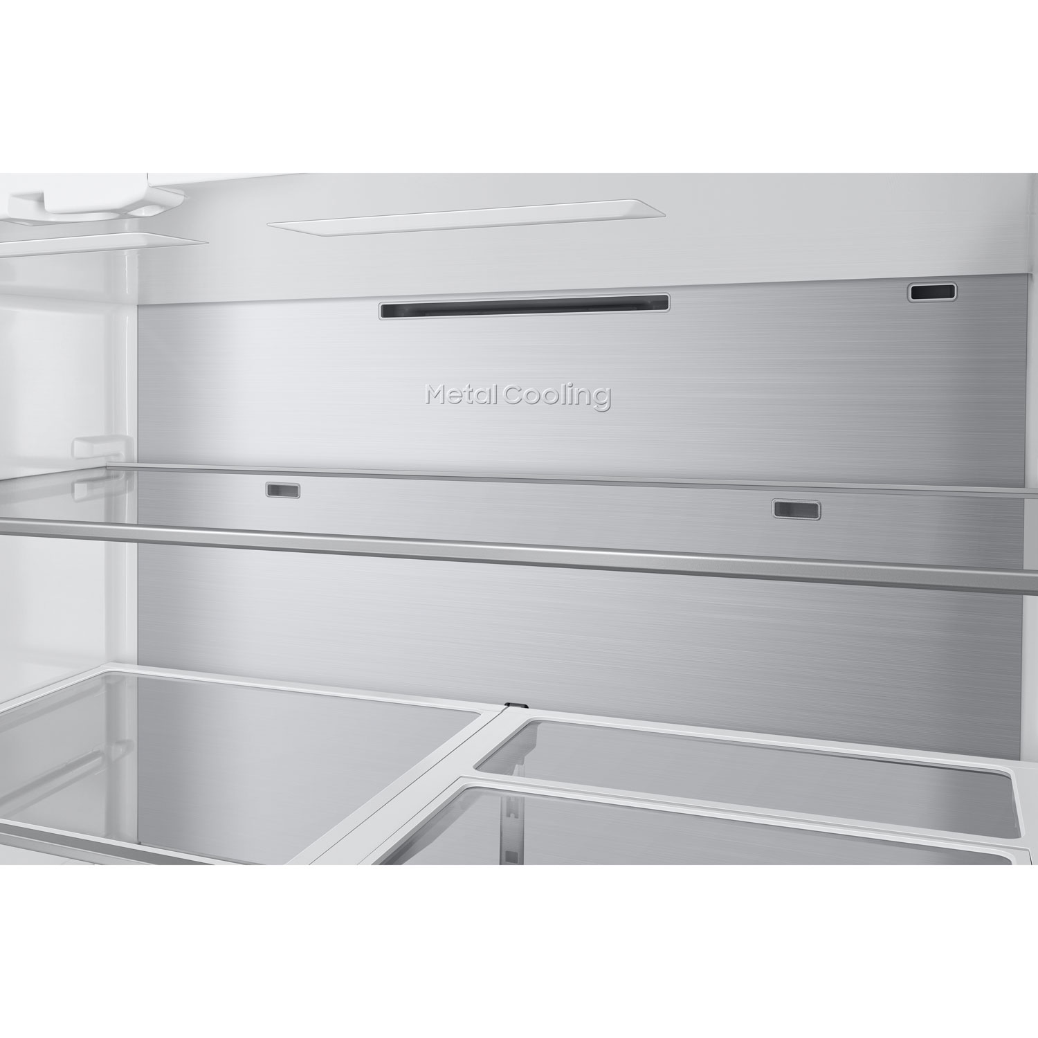 Réfrigérateur à 4 portes de 22,8 pi³ et de 36 po avec distributeur d'eau BESPOKE de Samsung - Compatible panneaux personnalisés