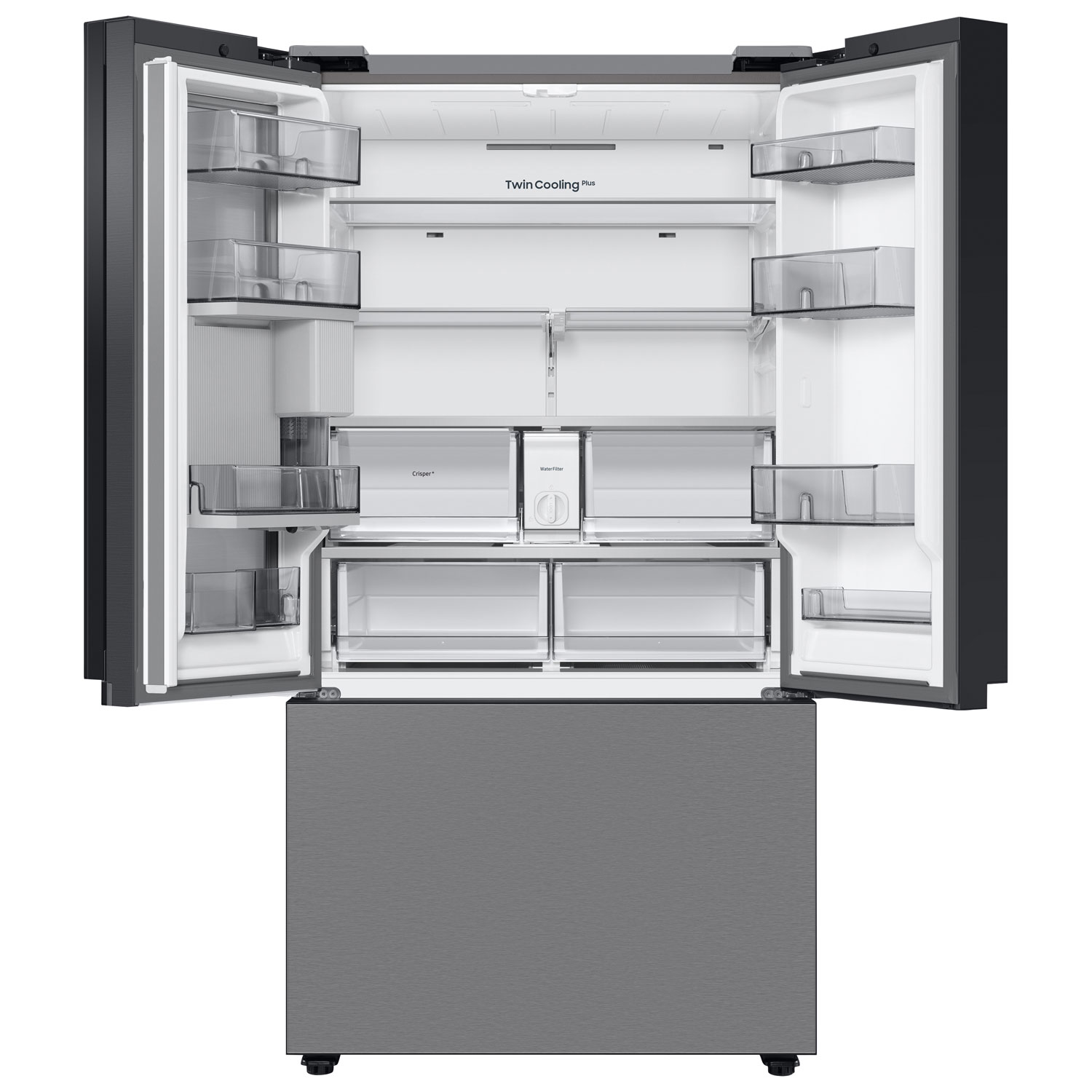 Samsung BESPOKE 36" 30.1 Cu. Ft. 3-Door French Door Refrigerator with Water Dispenser - Stainless