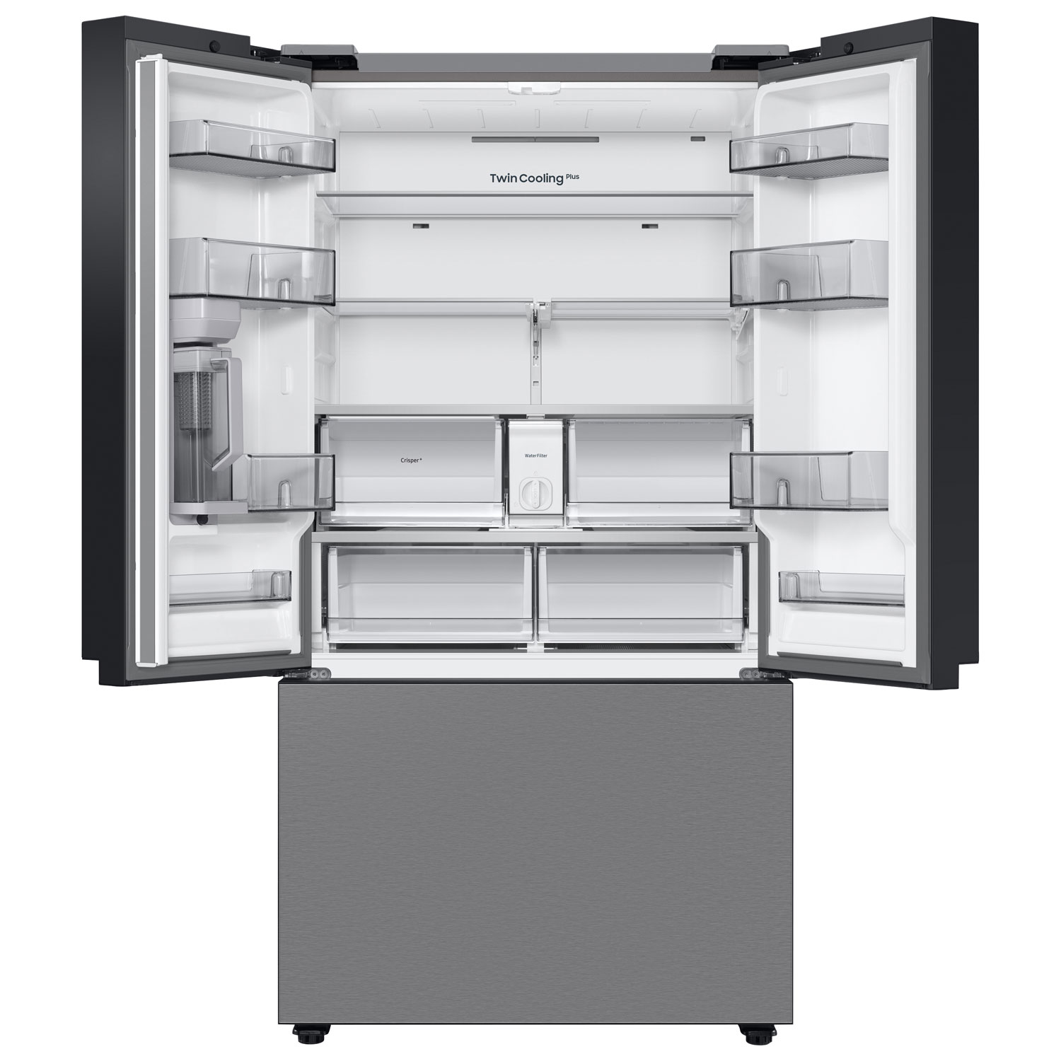 Samsung BESPOKE 36" 30.1 Cu. Ft. 3-Door French Door Refrigerator - Stainless Steel
