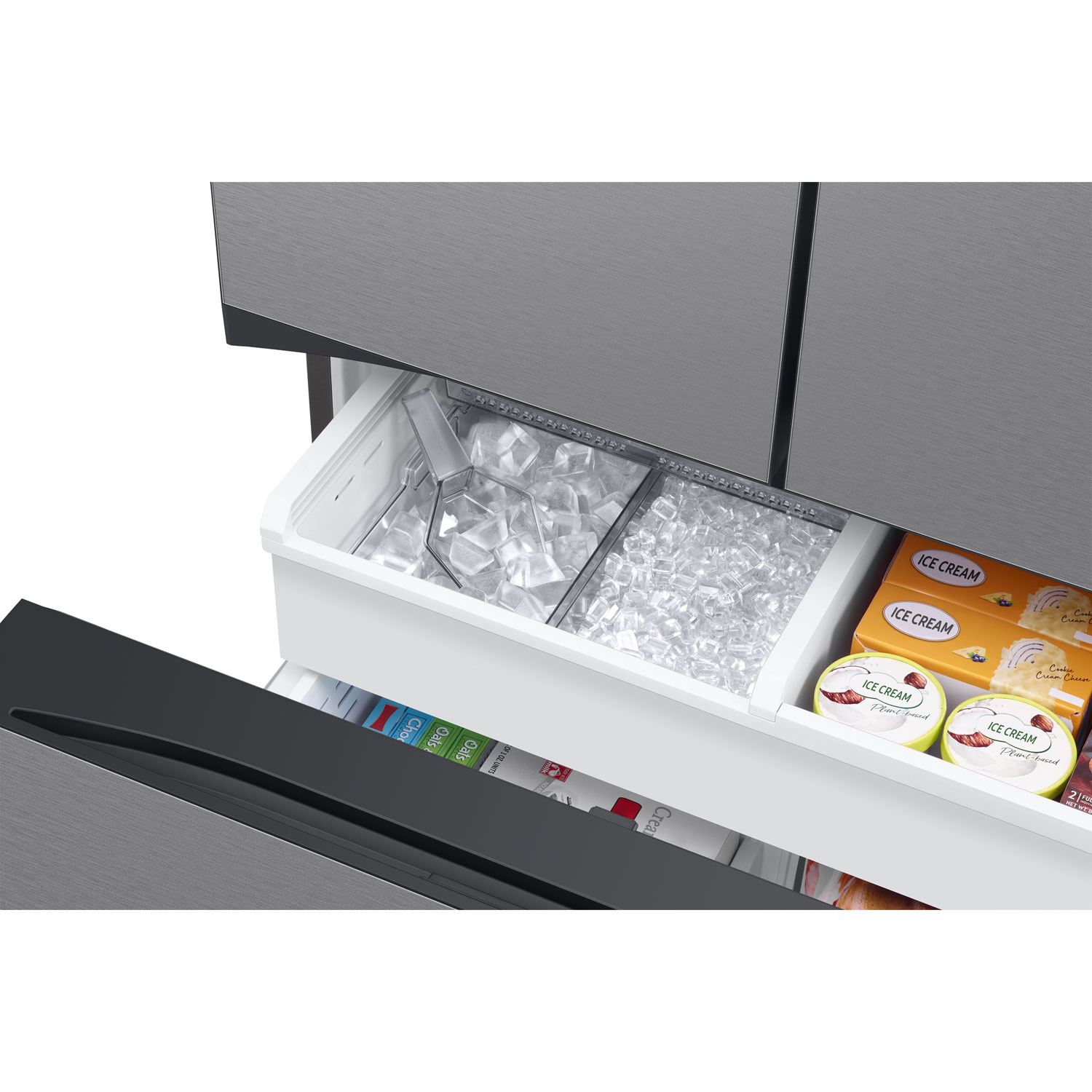 Samsung BESPOKE 36" 30.1 Cu. Ft. 3-Door French Door Refrigerator - Stainless Steel