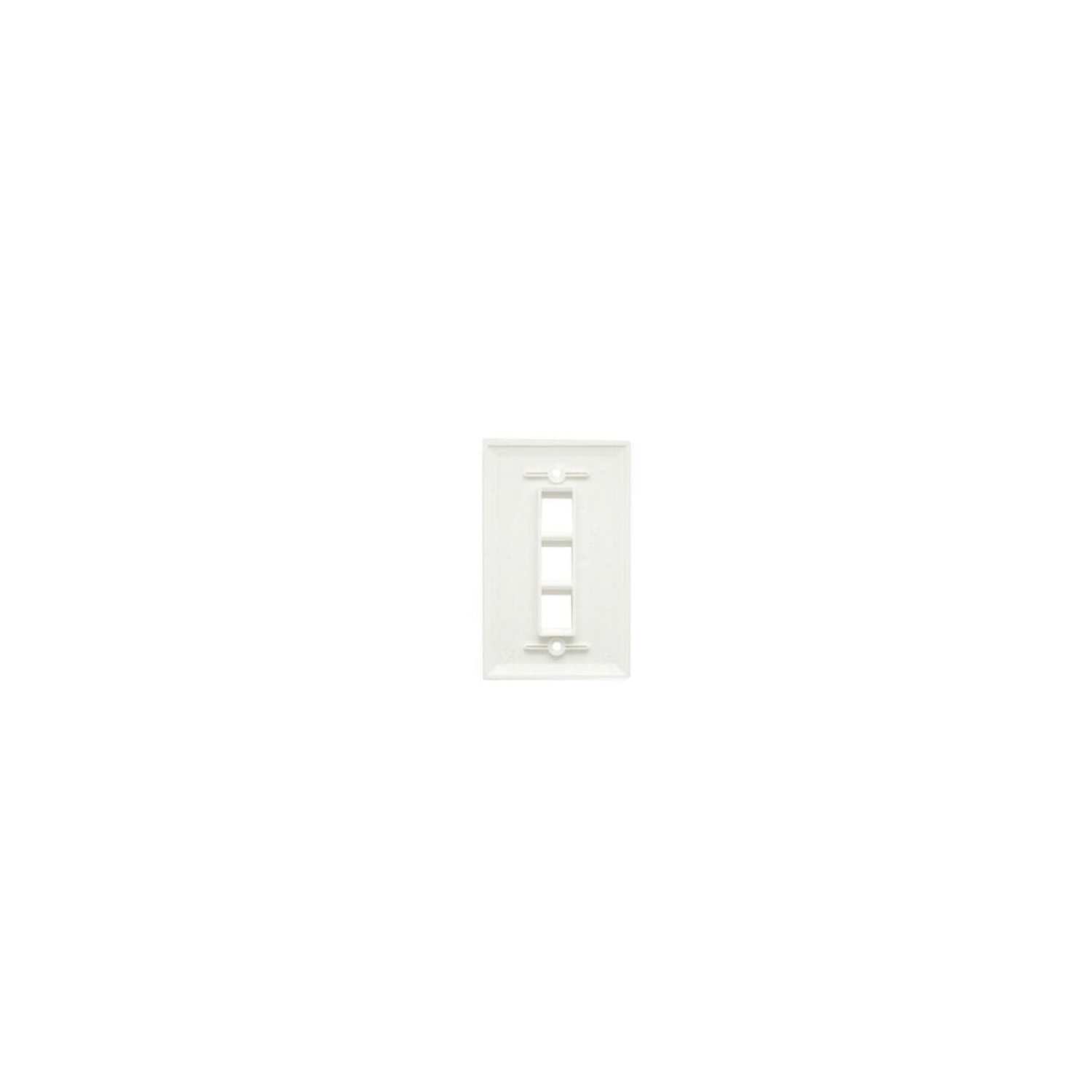 10 Packs Wall Plate 3 Port White Unbreakable Toggle Outlet Cover