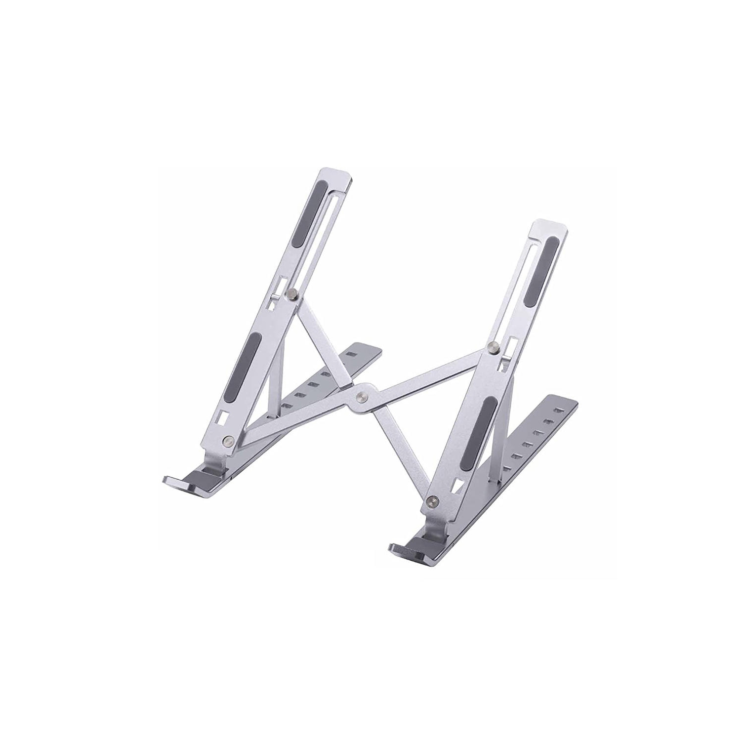 PrimeCables Foldable Aluminum Laptop Stand Portable Adjustable Riser for 12 - 17 inch Notebooks