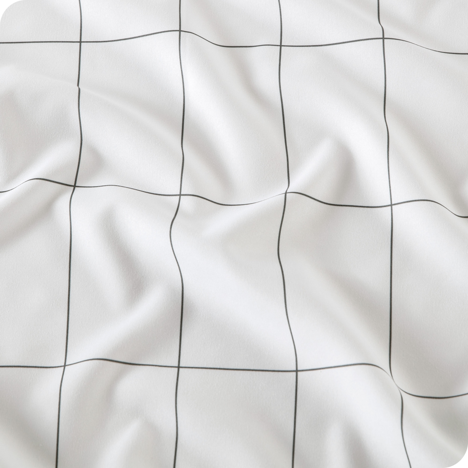 Bare Home Duvet Cover and Sham Set - Premium 1800 Ultra-Soft Brushed Microfiber - Hypoallergenic, Easy Care, Wrinkle Resistant - Queen, Grid –