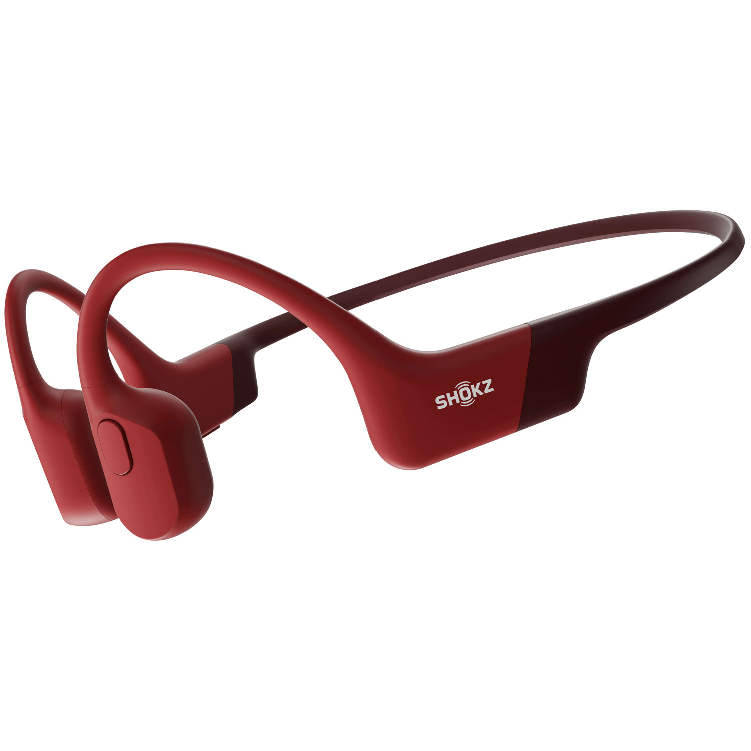 Shokz OpenRun Bone Conduction Bluetooth Headphones - Red
