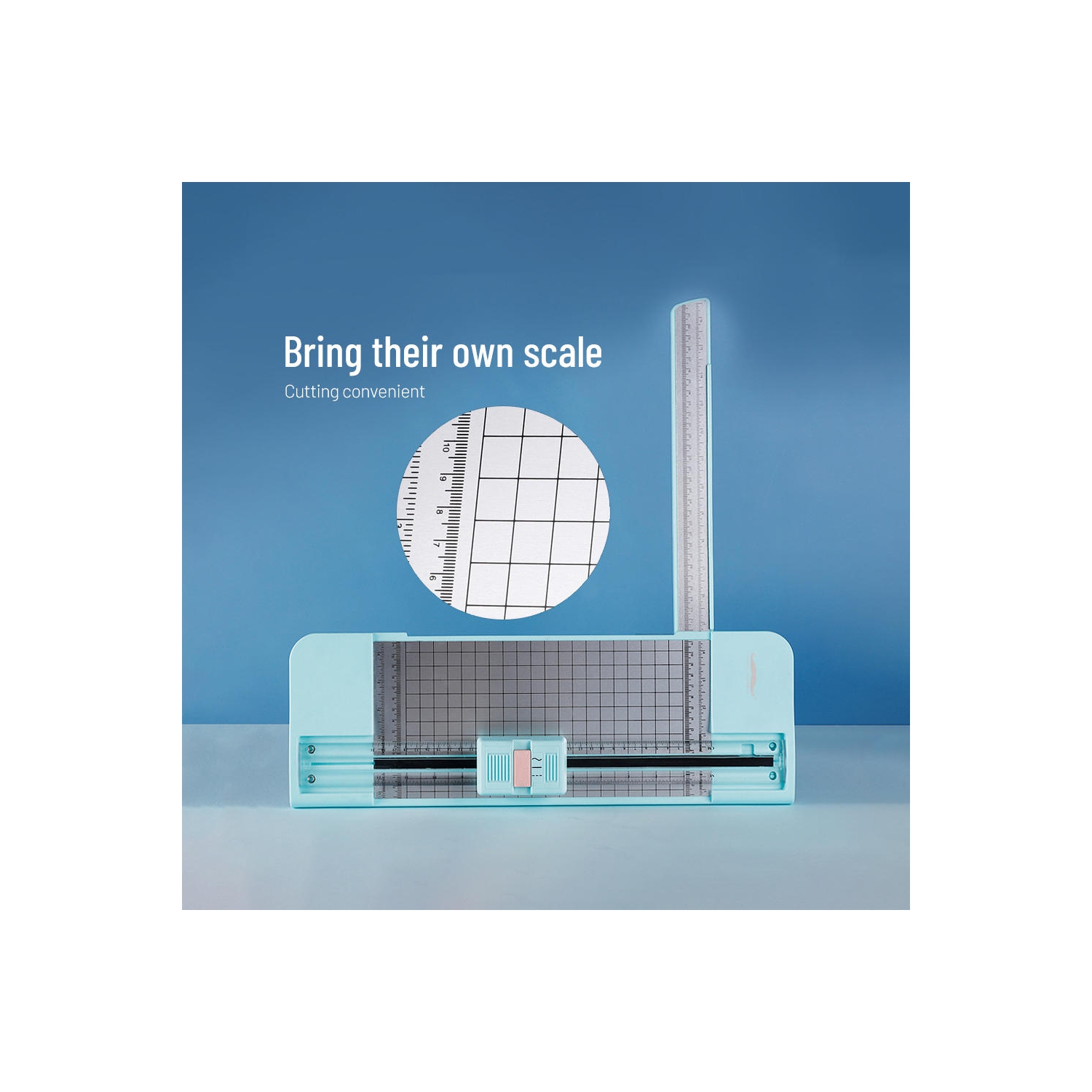 Moustache® 3-en-1 multifonction 3 formes et tout en un coupe-papier artisanal lame en métal pour la maison/l'école/le bureau