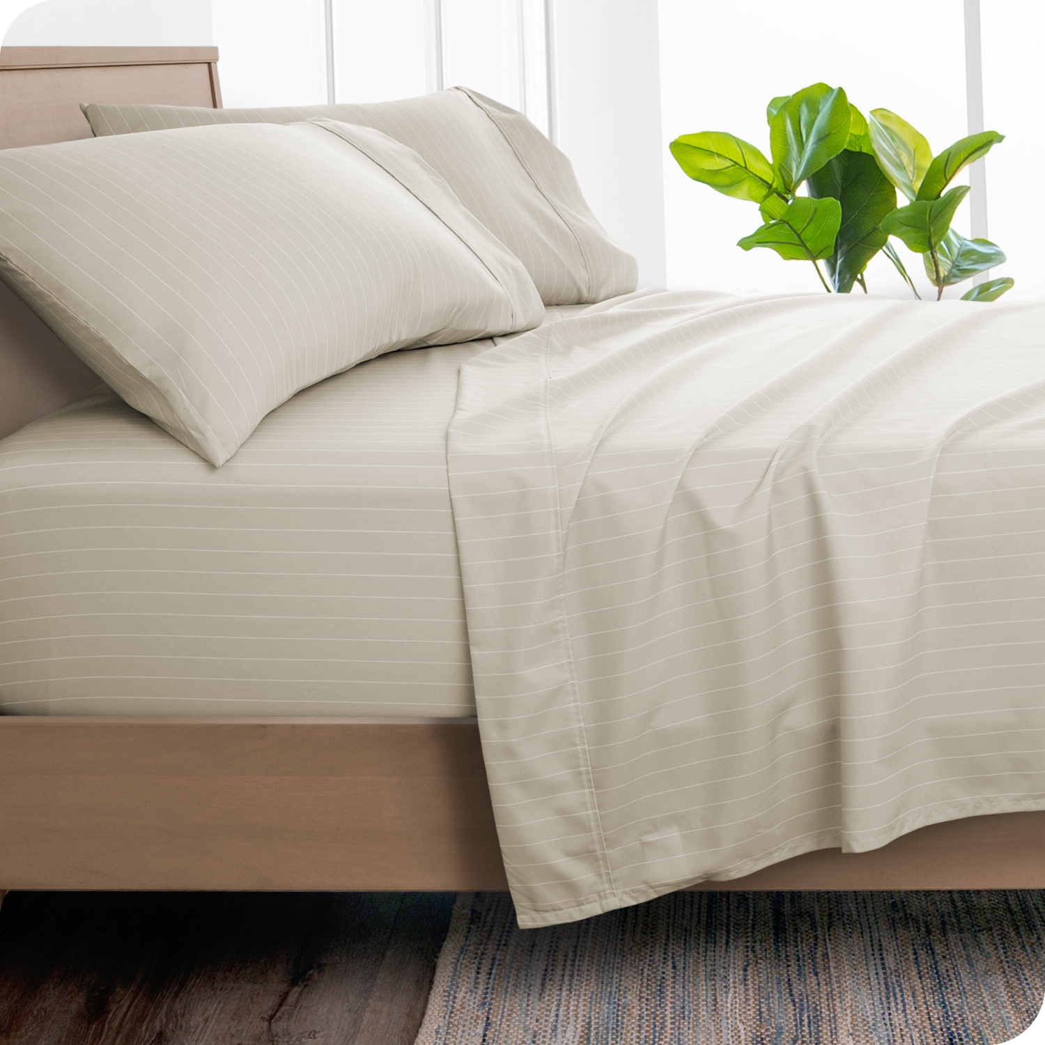 Bare Home Sheet Set - Premium 1800 Ultra-Soft Microfiber - Double Brushed - Hypoallergenic - Wrinkle Resistant