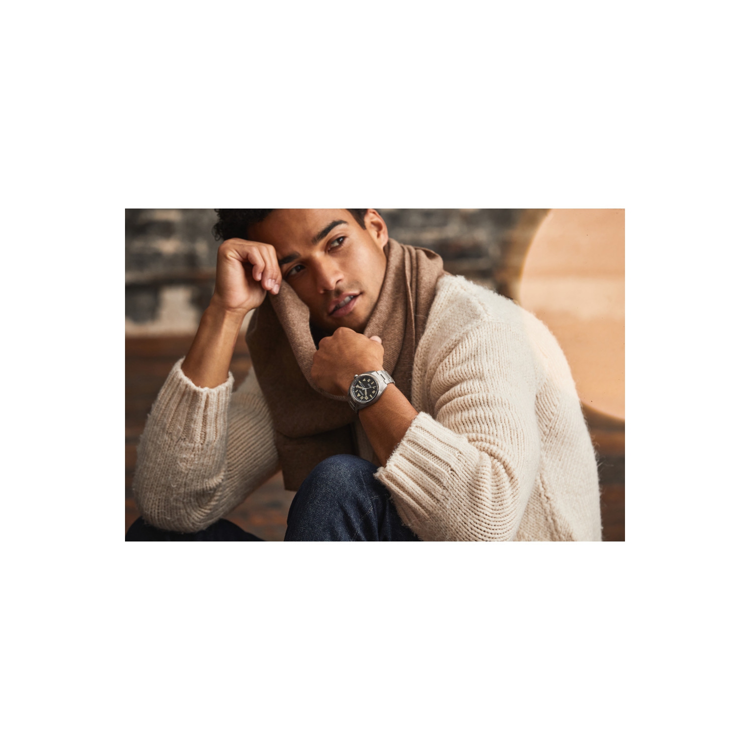 Citizen Mens Garrison Eco-Drive Watch 42mm Silver-Tone Super Titanium Case and Bracelet with Black Dial